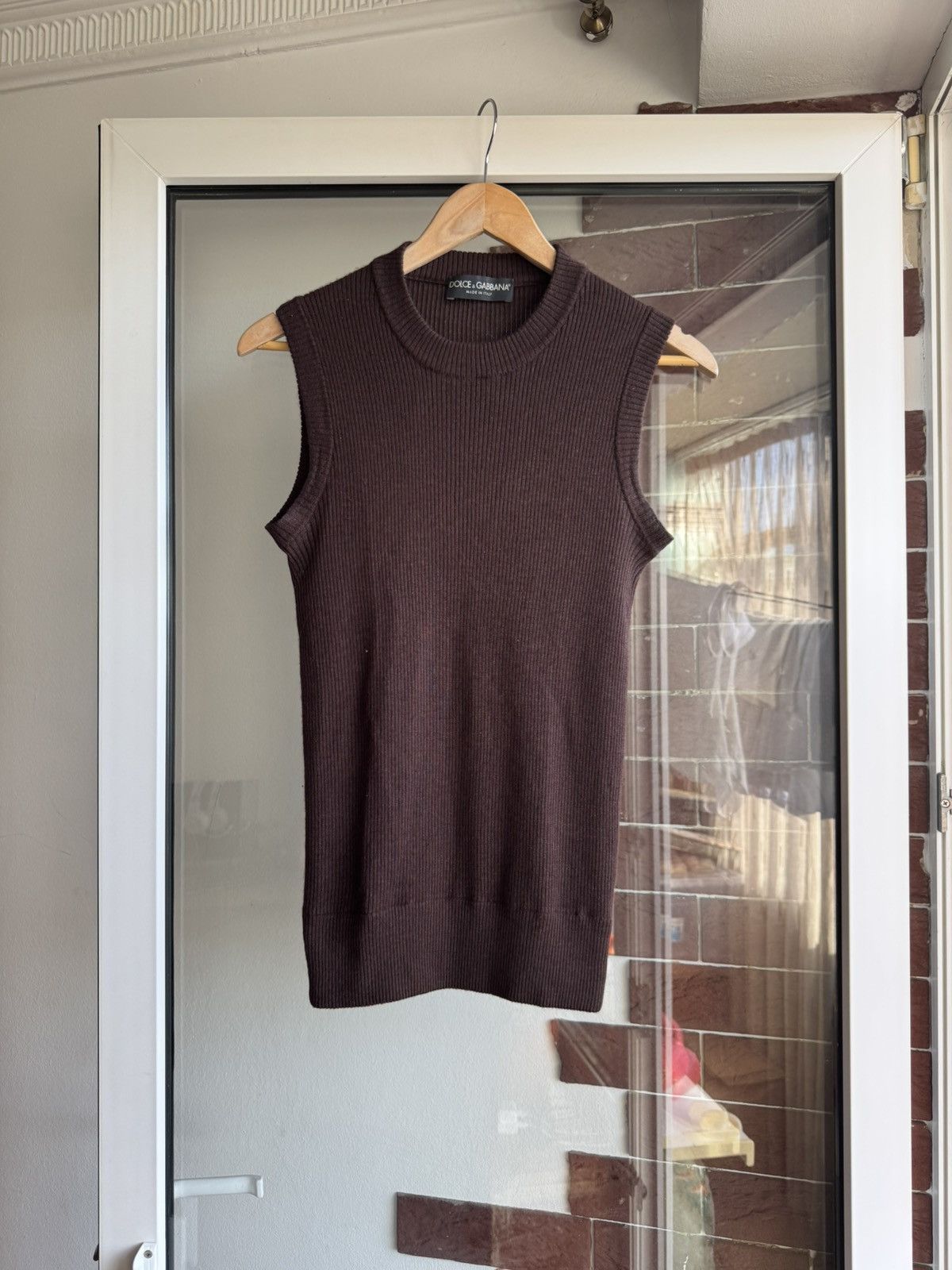 Dolce & Gabbana Dolce Gabbana knit tank top brown Size M / US 6-8 / IT 42-44 - 4 Thumbnail