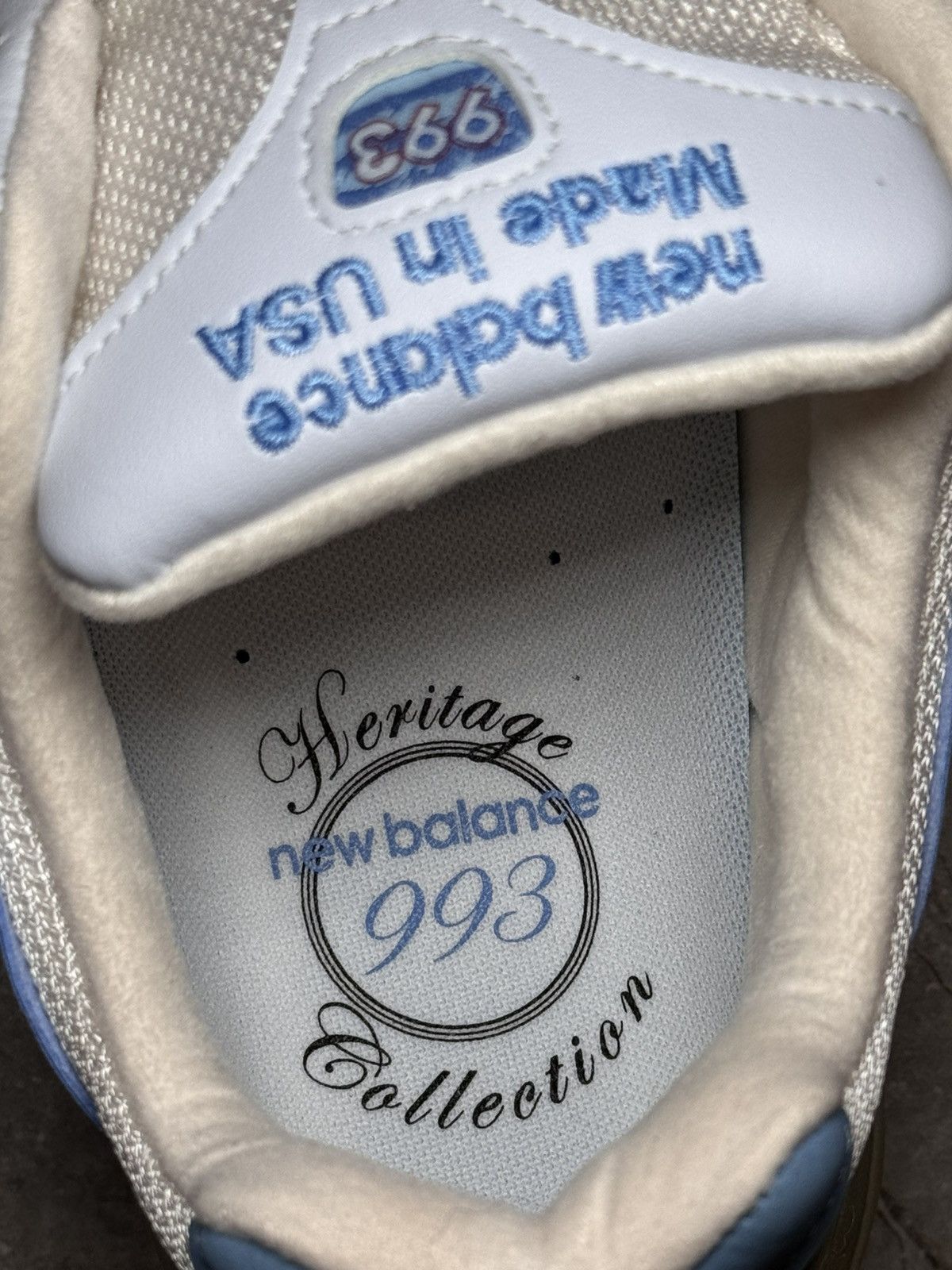 New Balance New balance 993 white blue Size US 10 / EU 43 - 9 Thumbnail