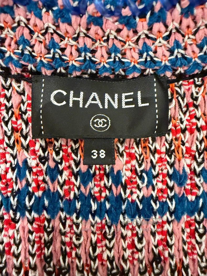Chanel Chanel Show style pink and blue cardigan coat Size XS / US 0-2 / IT 36-38 - 3 Thumbnail