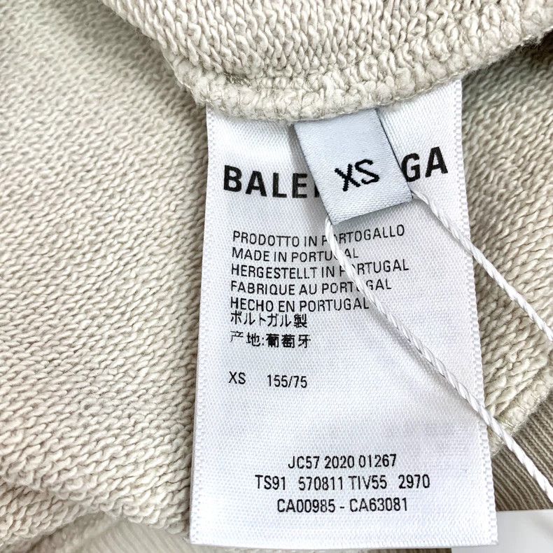 Balenciaga Balenciaga Long-sleeve hooded drawstring sweatshirt in apr Size US XS / EU 42 / 0 - 7 Thumbnail