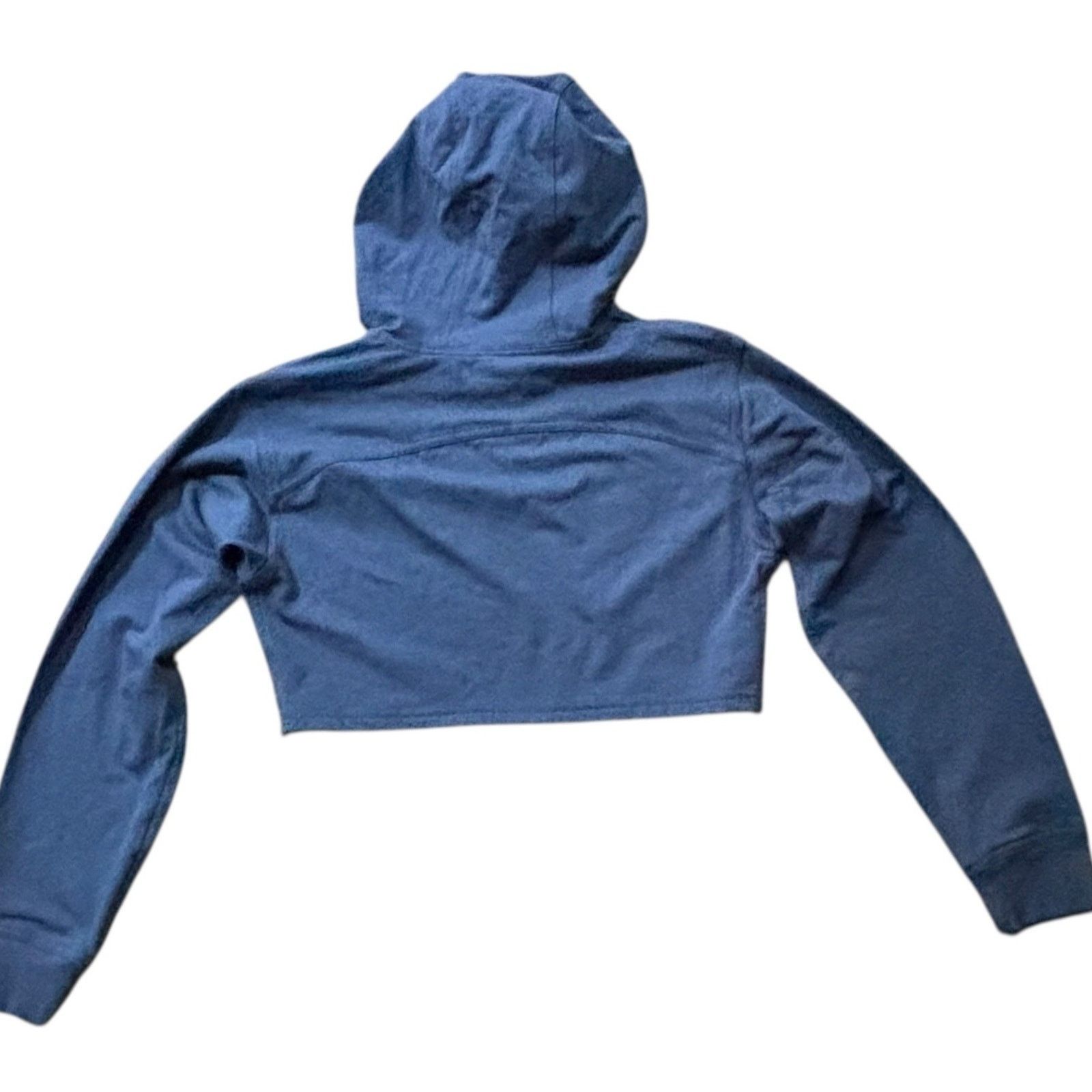 Lululemon Lululemon Ultra Cropped Hoodie Blue Gray Size 4 Crispy Tag Size S / US 4 / IT 40 - 3 Thumbnail