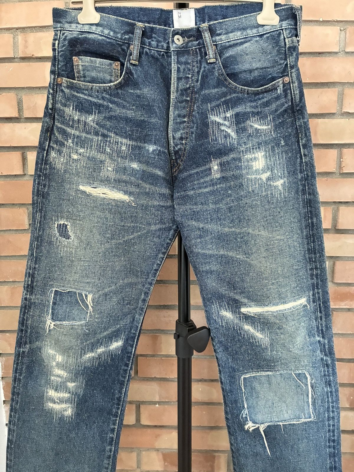 Junya Watanabe Junya Watanabe AW24 Distressed selvedge Japanese Denim Jeans Size US 32 / EU 48 - 2 Thumbnail