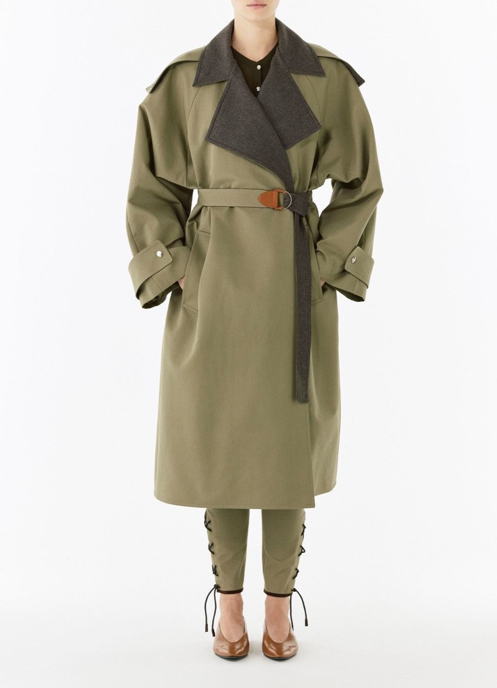 Loro Piana o1srvl11e1124 Horsey Panama Cotton Coat in Green Size S / US 4 / IT 40 - 1 Preview