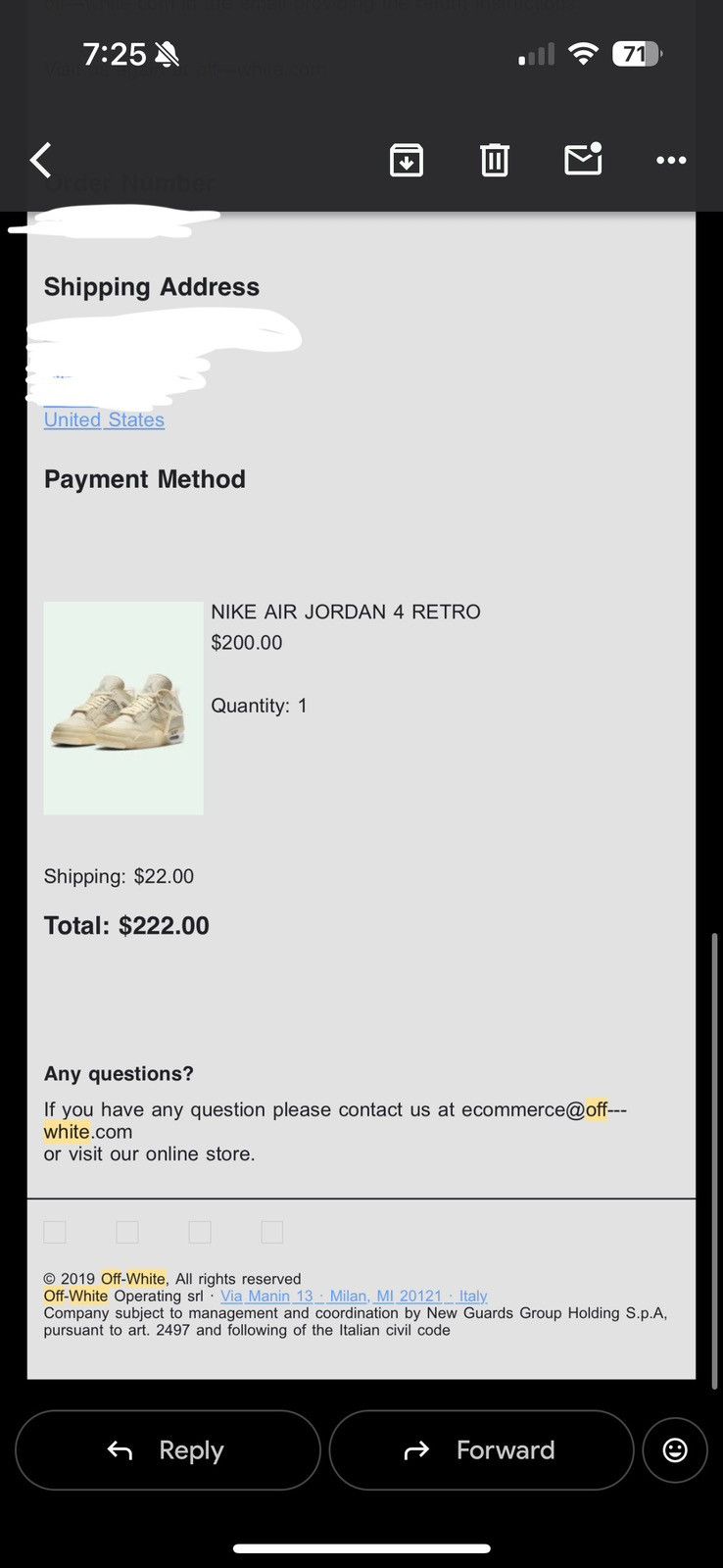 Off-White Off White Air Jordon 4 Retro Size US 9 / IT 39 - 11 Thumbnail