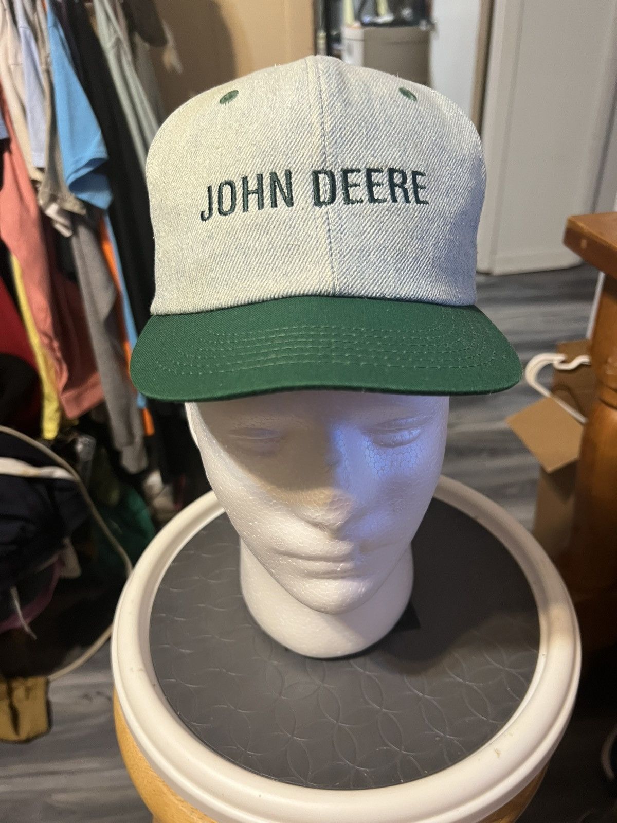 Vintage Vintage John Deere K Products SnapBack Hat Size ONE SIZE - 1 Thumbnail