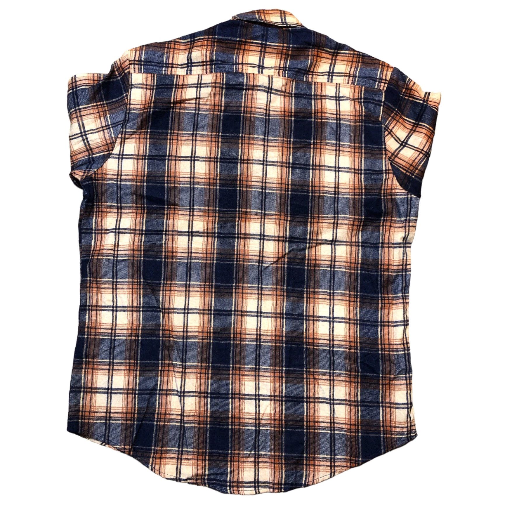 Vintage VINTAGE Sandherst Flannel Shirt Men Large Blue Brown Plaid Button Pocket Western Shirt Size US L / EU 52-54 / 3 - 3 Thumbnail