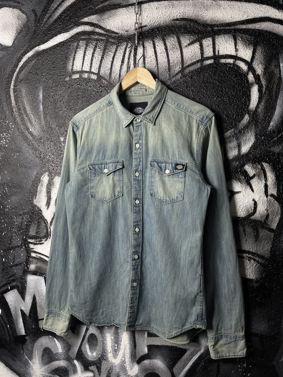 Dickies × Vintage Dickies Denim Shirt Button Up Men’s Size S Size US S / EU 44-46 / 1 - 1 Thumbnail