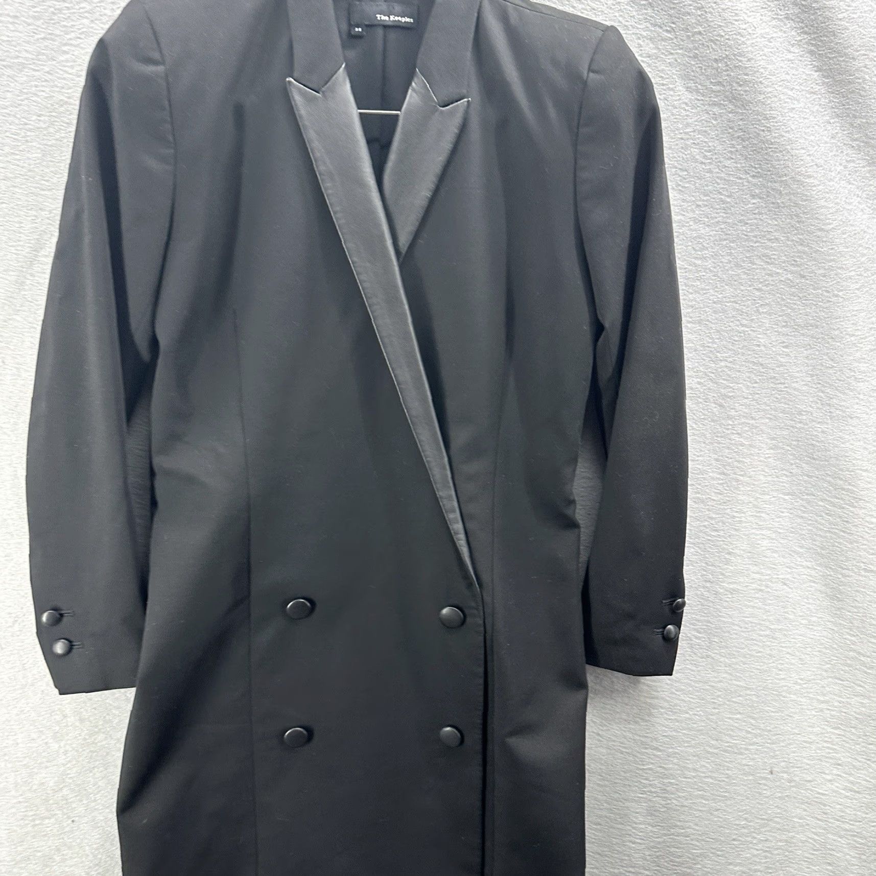 The Kooples The Kooples Black Dress Womens S Mini Wool 3/4 Sleeve V-Neck Zip Short Solid Bohemian Classic Designer 90s (if applicable) Mens? Size S / US 4 / IT 40 - 3 Thumbnail