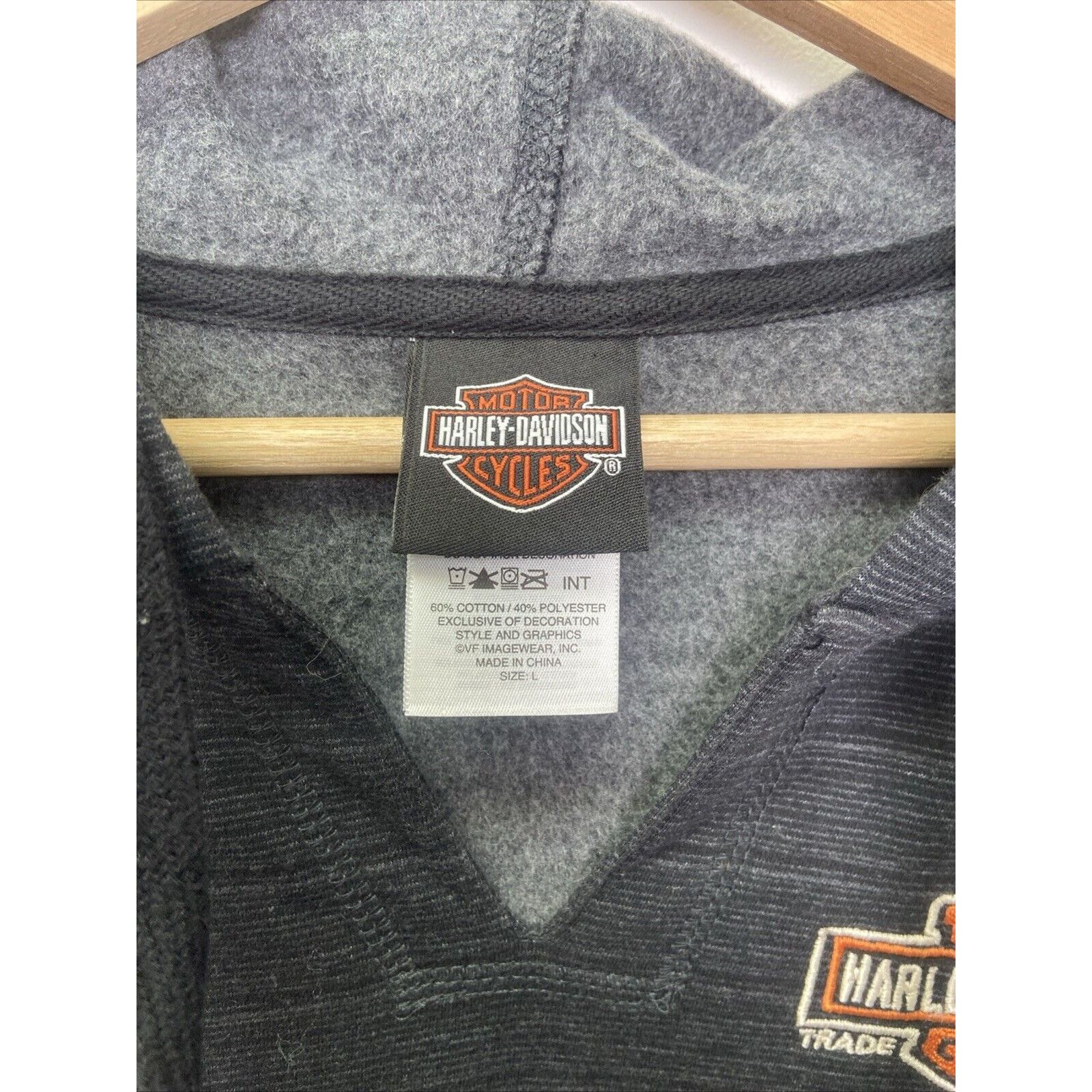 Harley Davidson Harley Davidson Women’s Striped Logo Sweatshirt Size Large Size L / US 10 / IT 46 - 3 Thumbnail