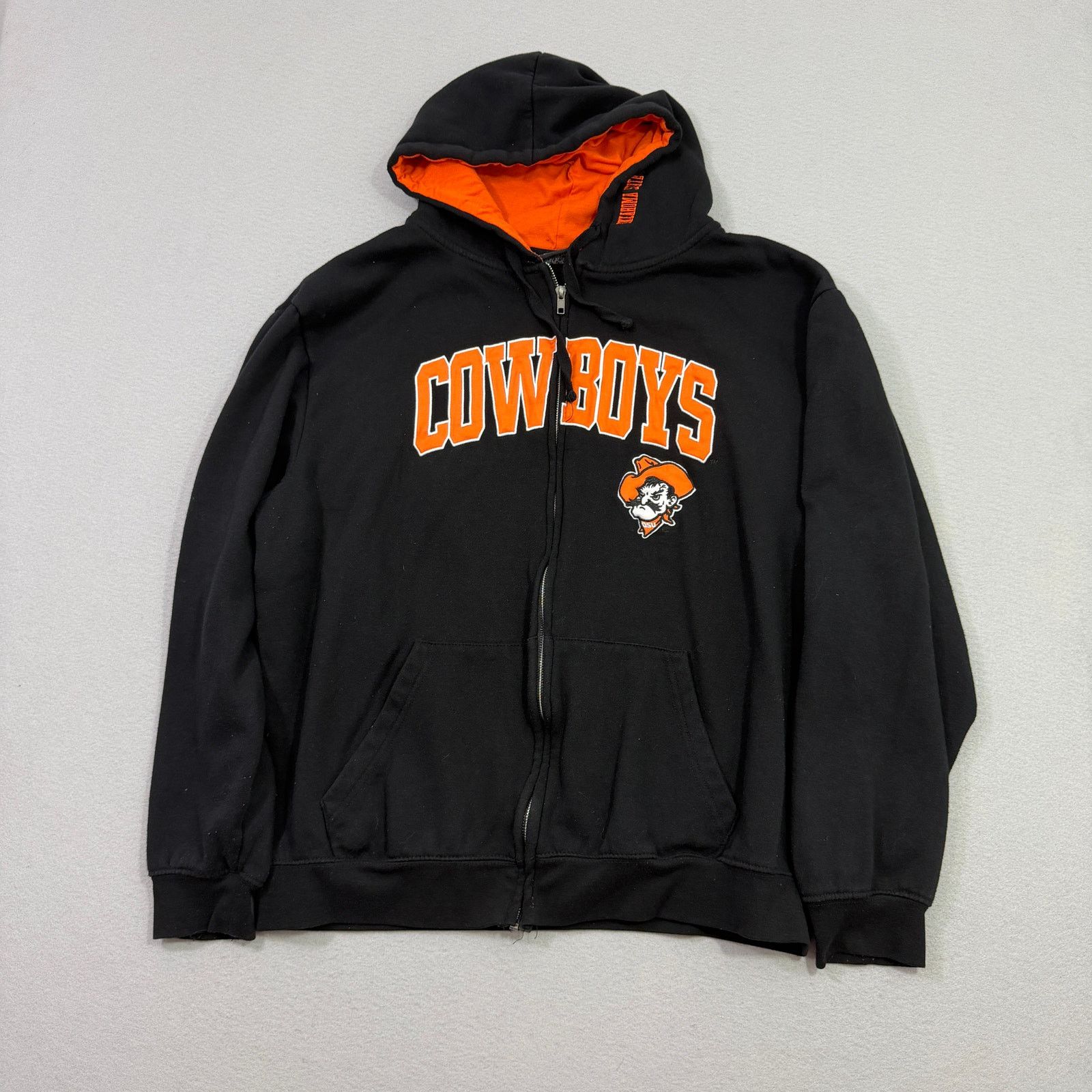Vintage Vintage Oklahoma State Cowboys Full Zip Hoodie Men's 2XL Size US XXL / EU 58 / 5 - 1 Thumbnail
