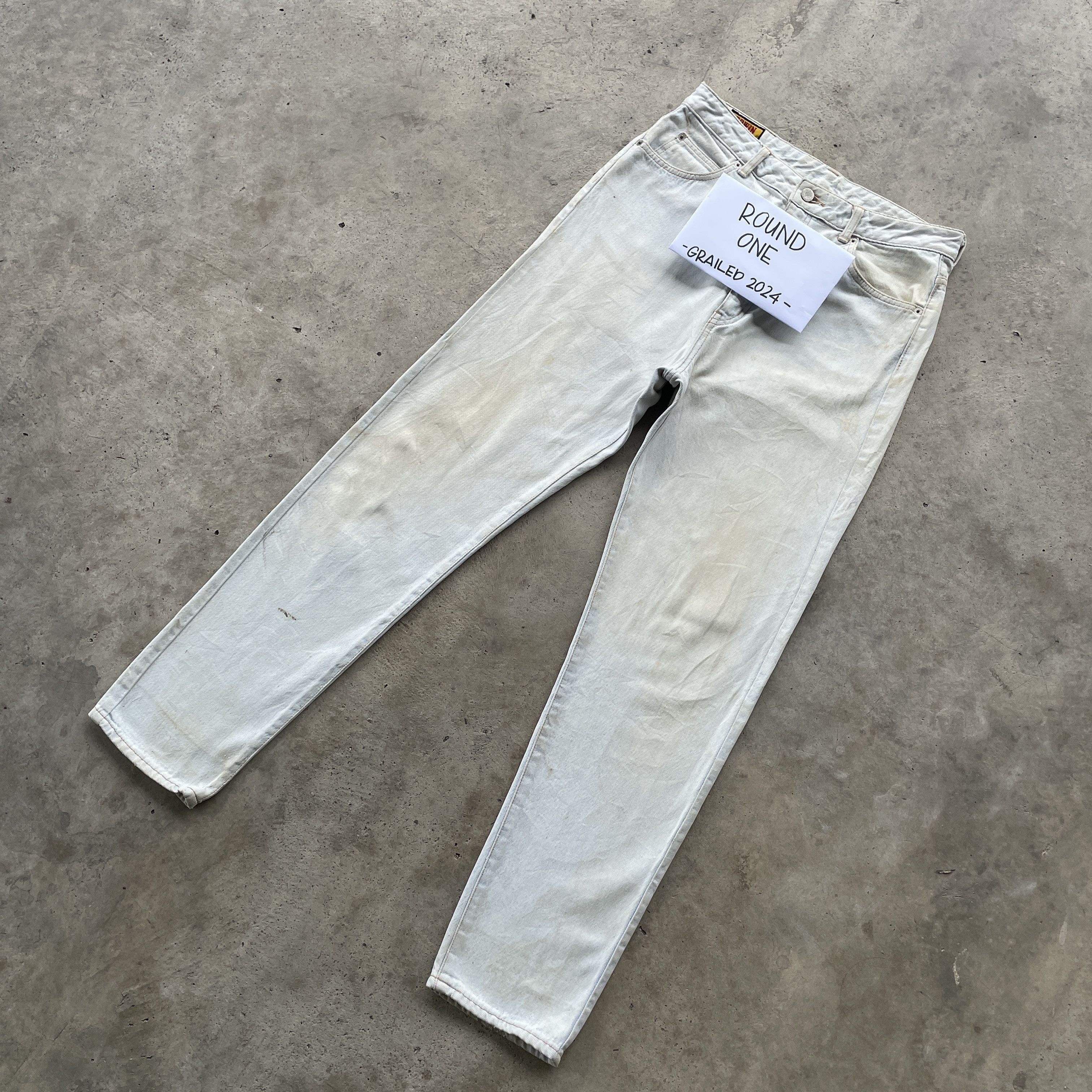 Edwin W31💥 Vintage Edwin Light Wash Dirty Jeans Denim Pants Size US 31 - 3 Thumbnail
