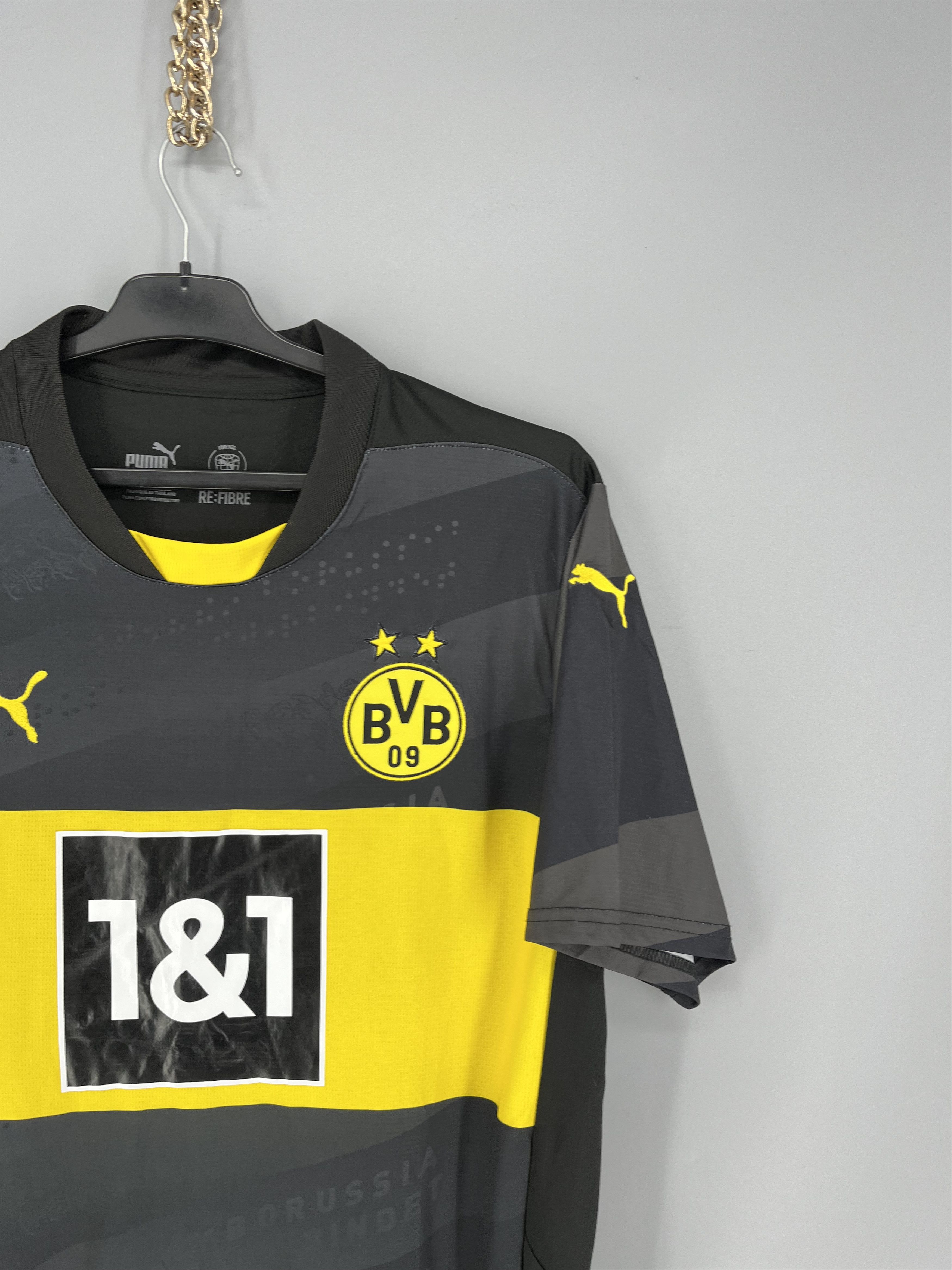 Puma Borussia Dortmund BVB Puma DryCell Away Soccer Jersey Shirt Size US XL / EU 56 / 4 - 5 Thumbnail