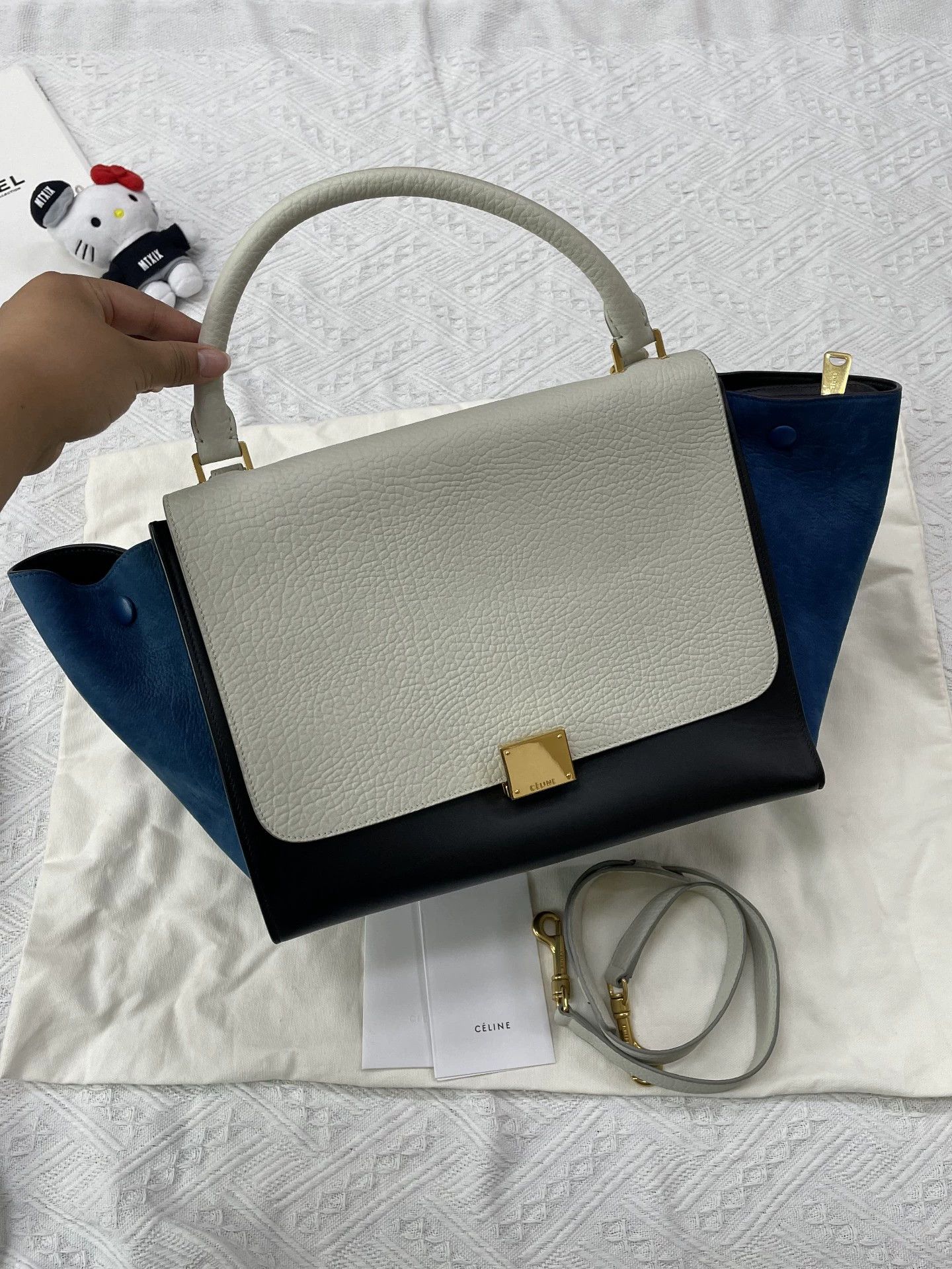 Celine Celine Color Blocked Trapeze Bag w/ Dust, Strap, Manual Size ONE SIZE - 1 Thumbnail