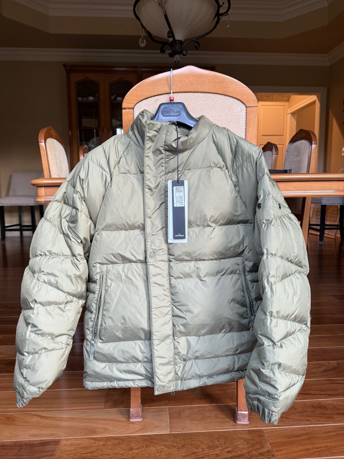 Stone Island Supreme®/Stone Island® Reversible Down Puffer Jacket-Olive Size US L / EU 52-54 / 3 - 5 Thumbnail