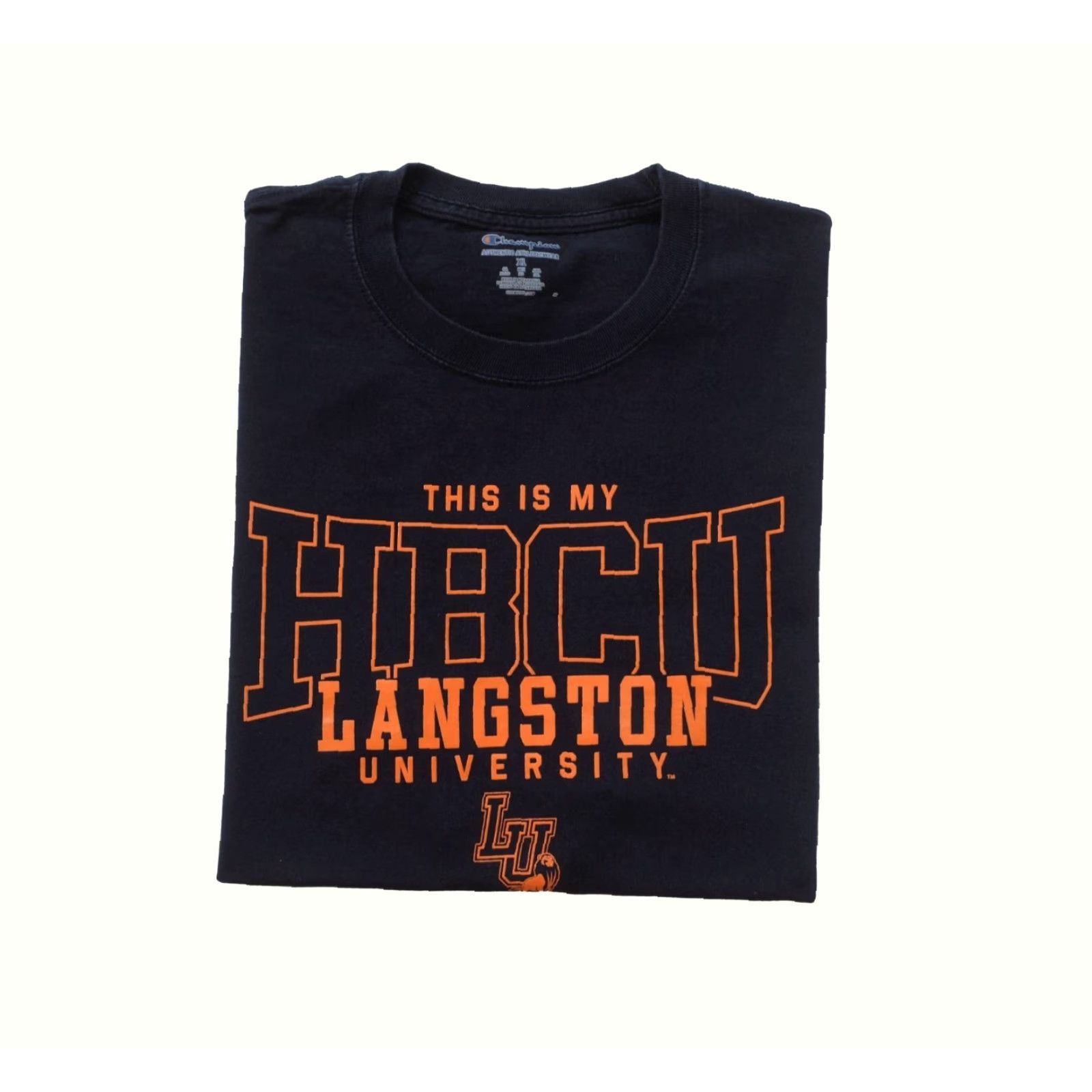 Champion CHAMPION T SHIRT HBCU LANGSTON UNIVERSITY OKLAHOMA BLUE Men XL 2019 University T Shirt Short Sleeve Crew Neck Cotton Vintage No Size US XL / EU 56 / 4 - 2 Thumbnail