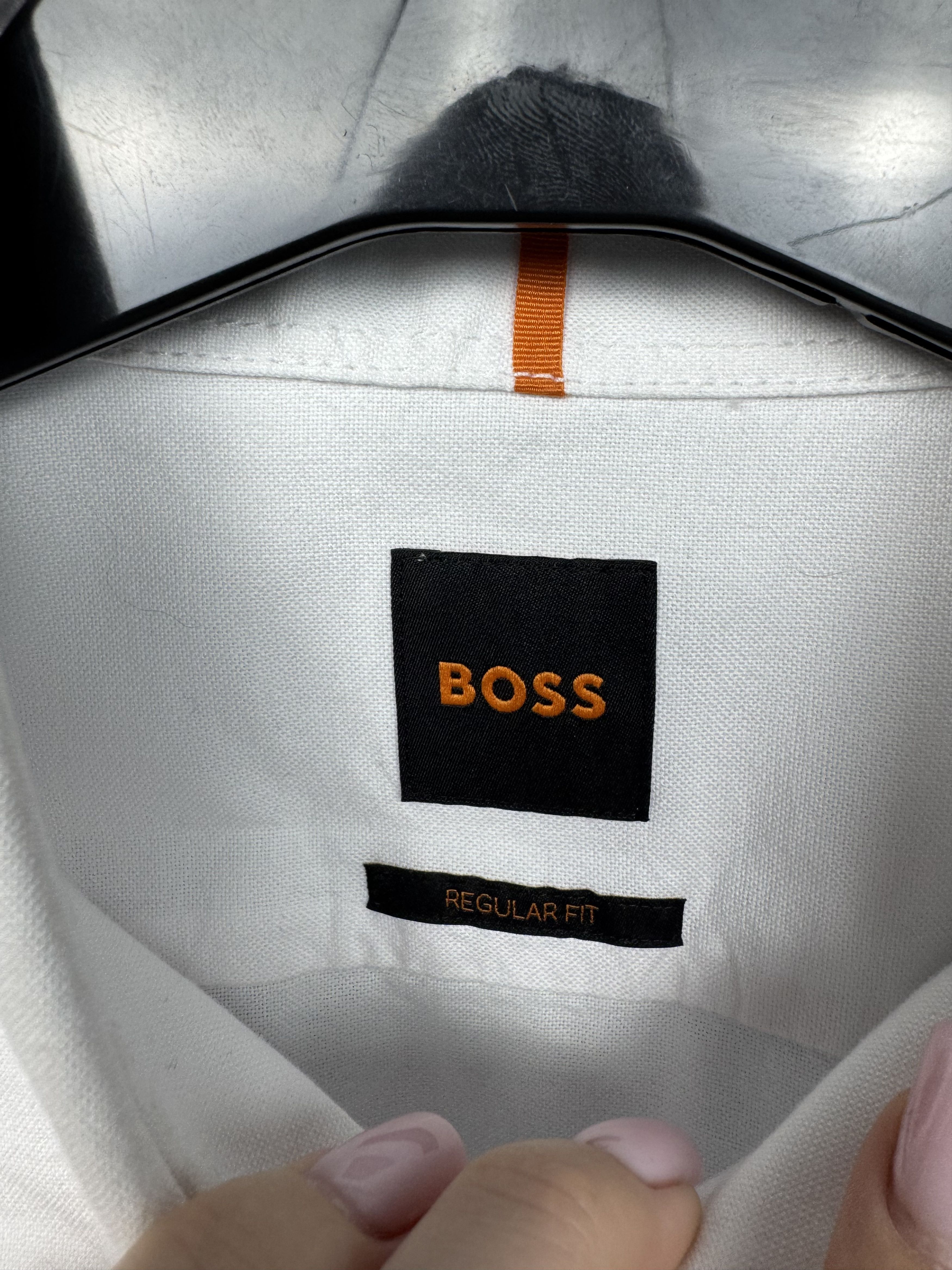 Hugo Boss Hugo Boss Mens White Short Sleeve Shirt Size US L / EU 52-54 / 3 - 4 Thumbnail