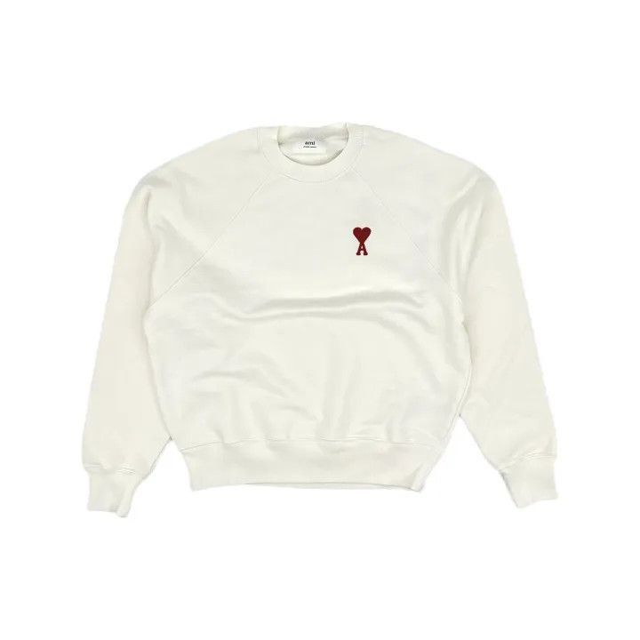 AMI AMIPARIS Heart Embroidered Casual Sweatshirt -2507 Size US M / EU 48-50 / 2 - 2 Thumbnail