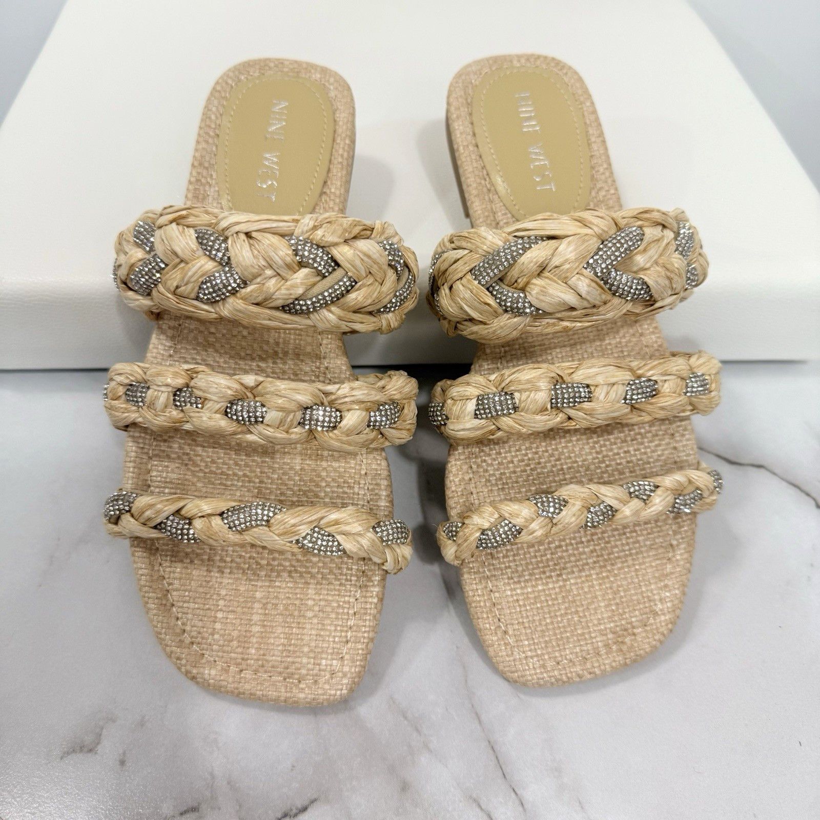 Nine West Nine West Qazz Sandals Slide Slip On Flats Wo’s Size 6M Size US 6 / IT 36 - 6 Thumbnail