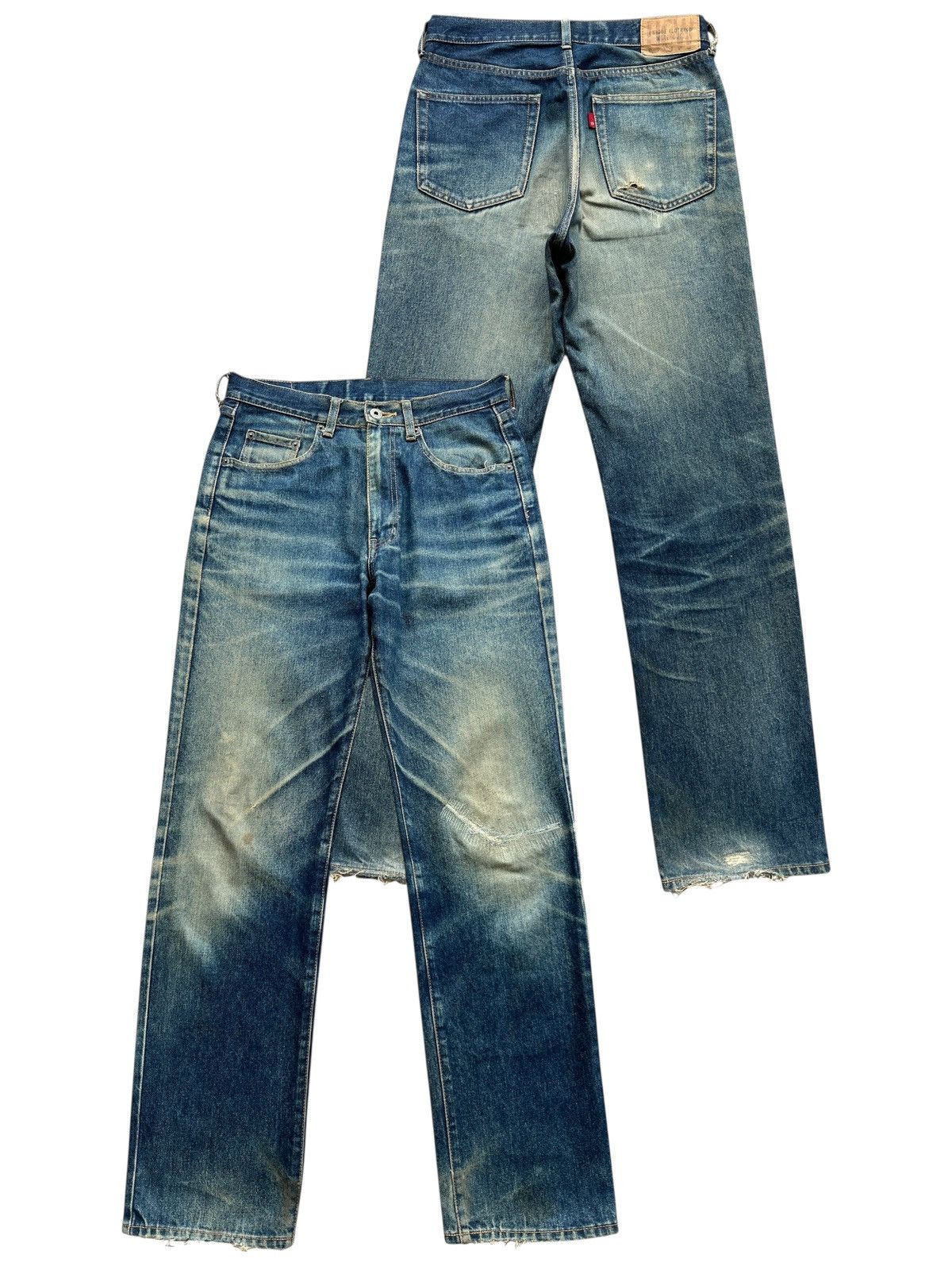 Vintage UCW Japan Mudwash Distressed Denim Jeans 30x31