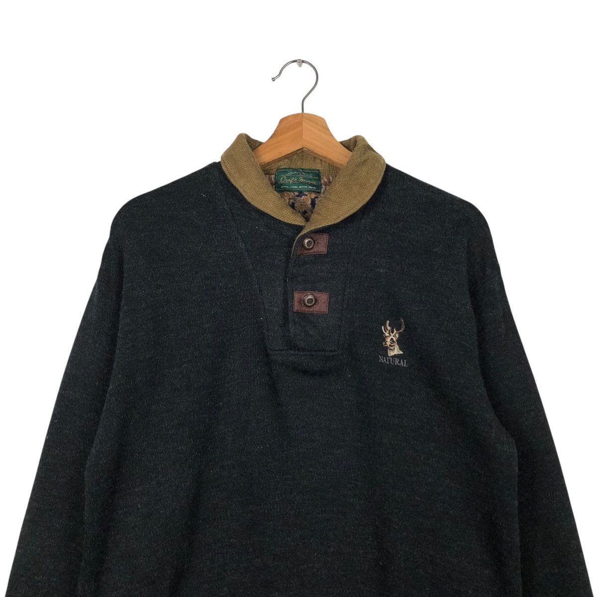 Japanese Brand 📌Vintage Craft Movie Nature Collar College Sweatshirt Size US M / EU 48-50 / 2 - 4 Thumbnail