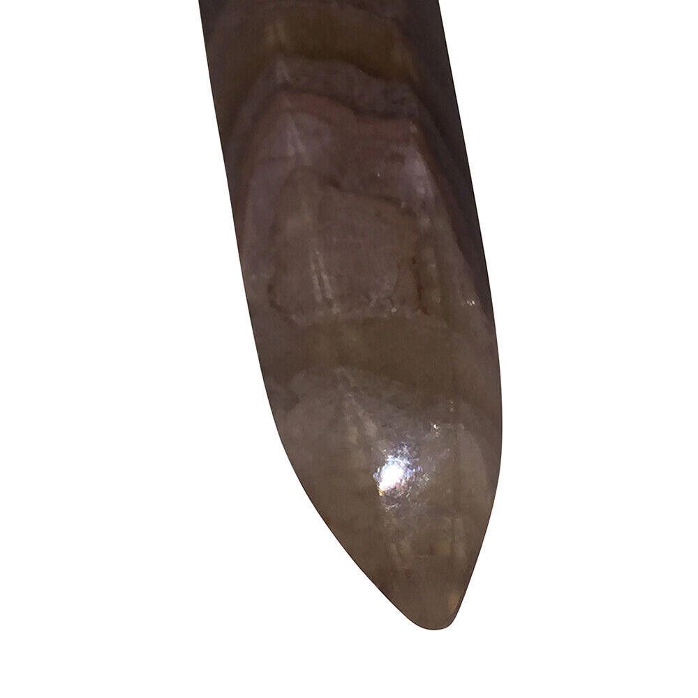Sterling Silver Large Sterling Agate and Lapis Crystal Pendant Point Size ONE SIZE - 3 Thumbnail