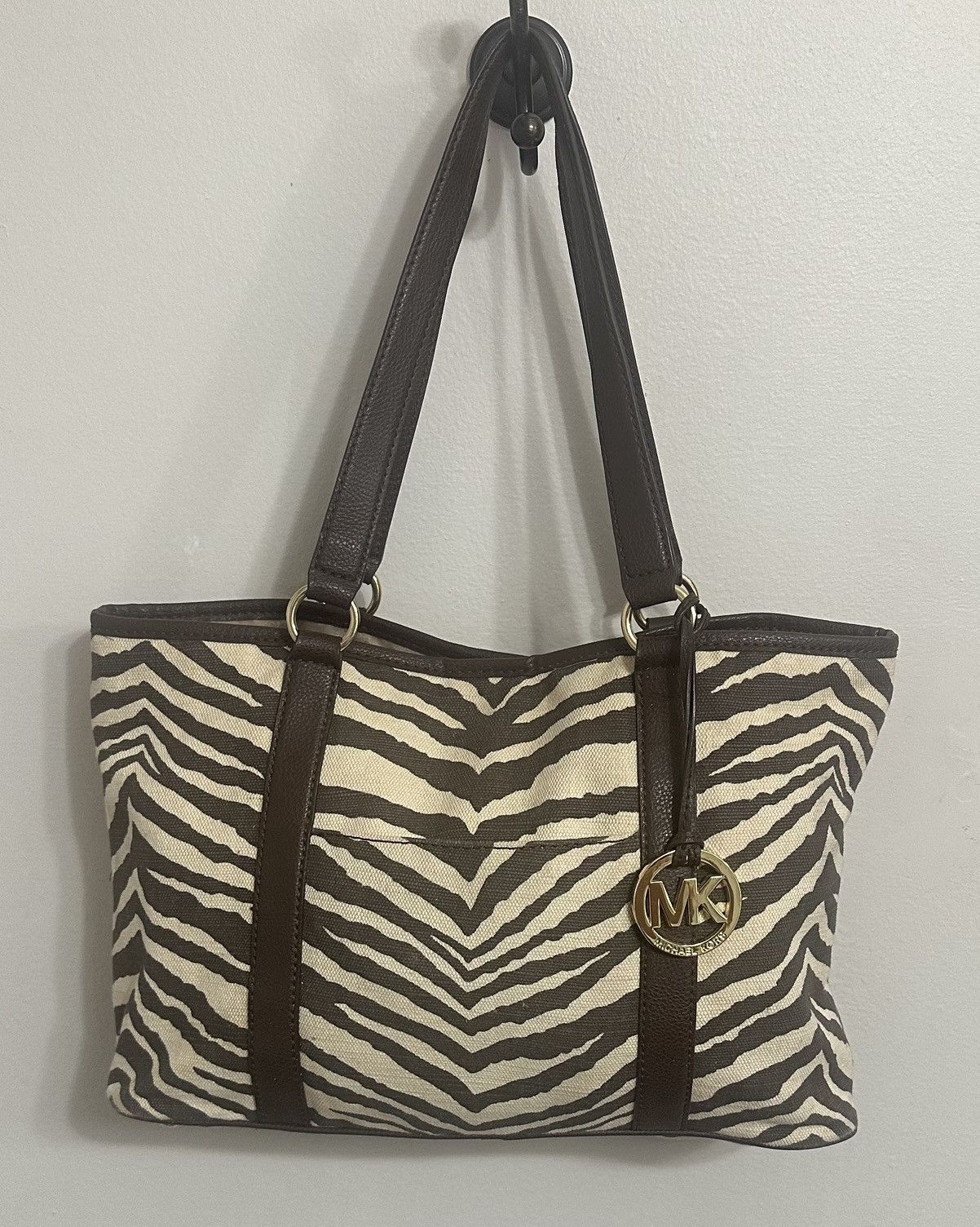 Michael Kors Michael Kors Zebra Striped Large Tote Bag Grailed