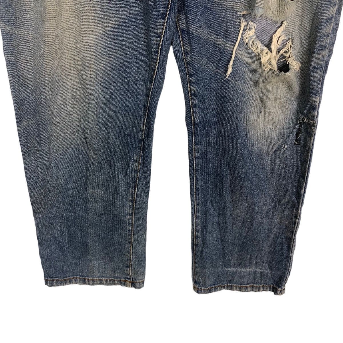 Japanese Brand RARE PUNK DESIGN DISTRESSED DENIM OSJ USA Size US 33 - 4 Thumbnail