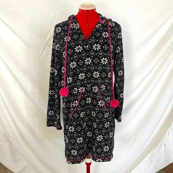Other Snowflake Print Extra Long Pullover Hoodie in Medium Size M / US 6-8 / IT 42-44 - 1 Thumbnail