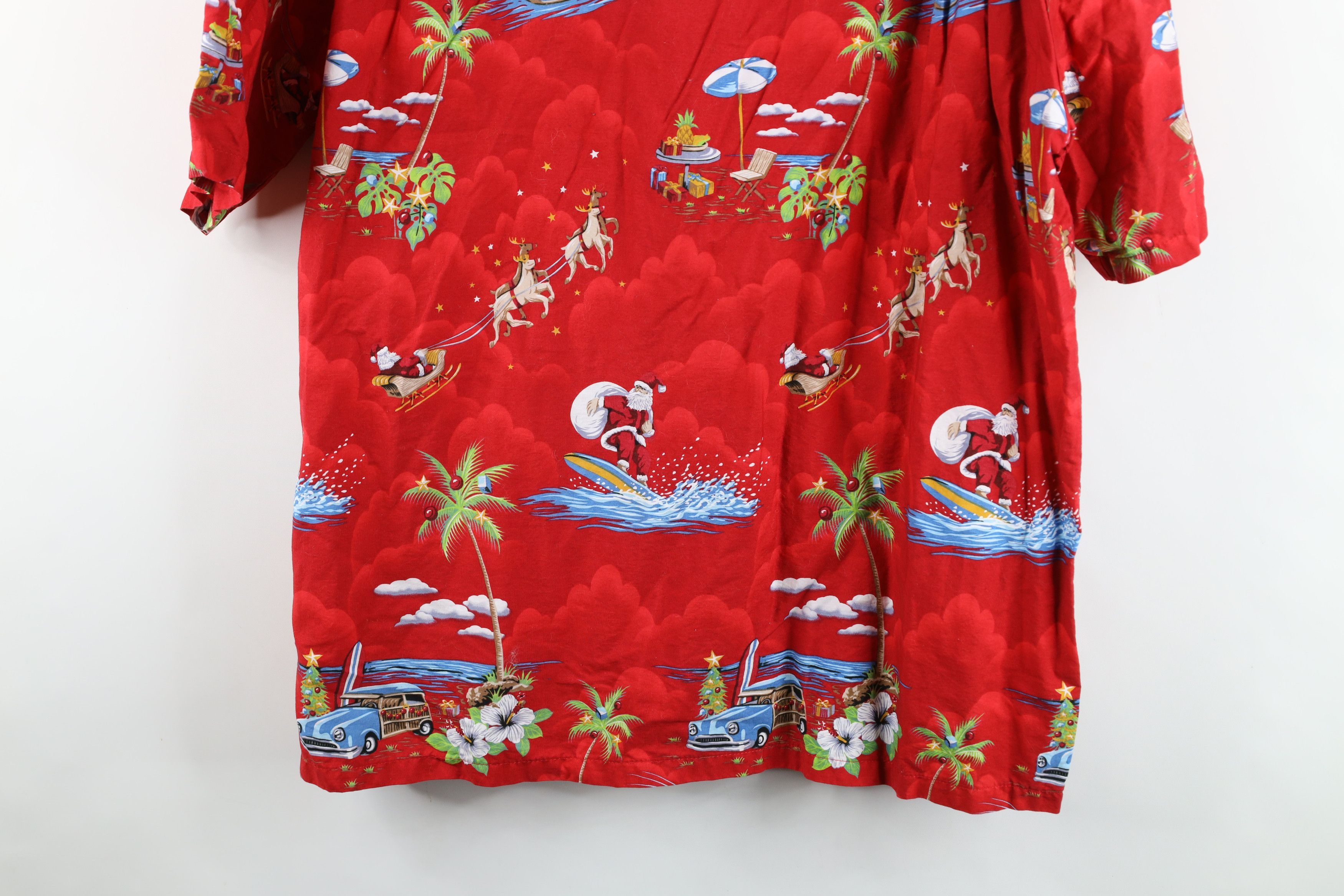 Vintage Vintage 90s Streetwear Claus Hawaiian Button Shirt USA Size US XXL / EU 58 / 5 - 11 Thumbnail