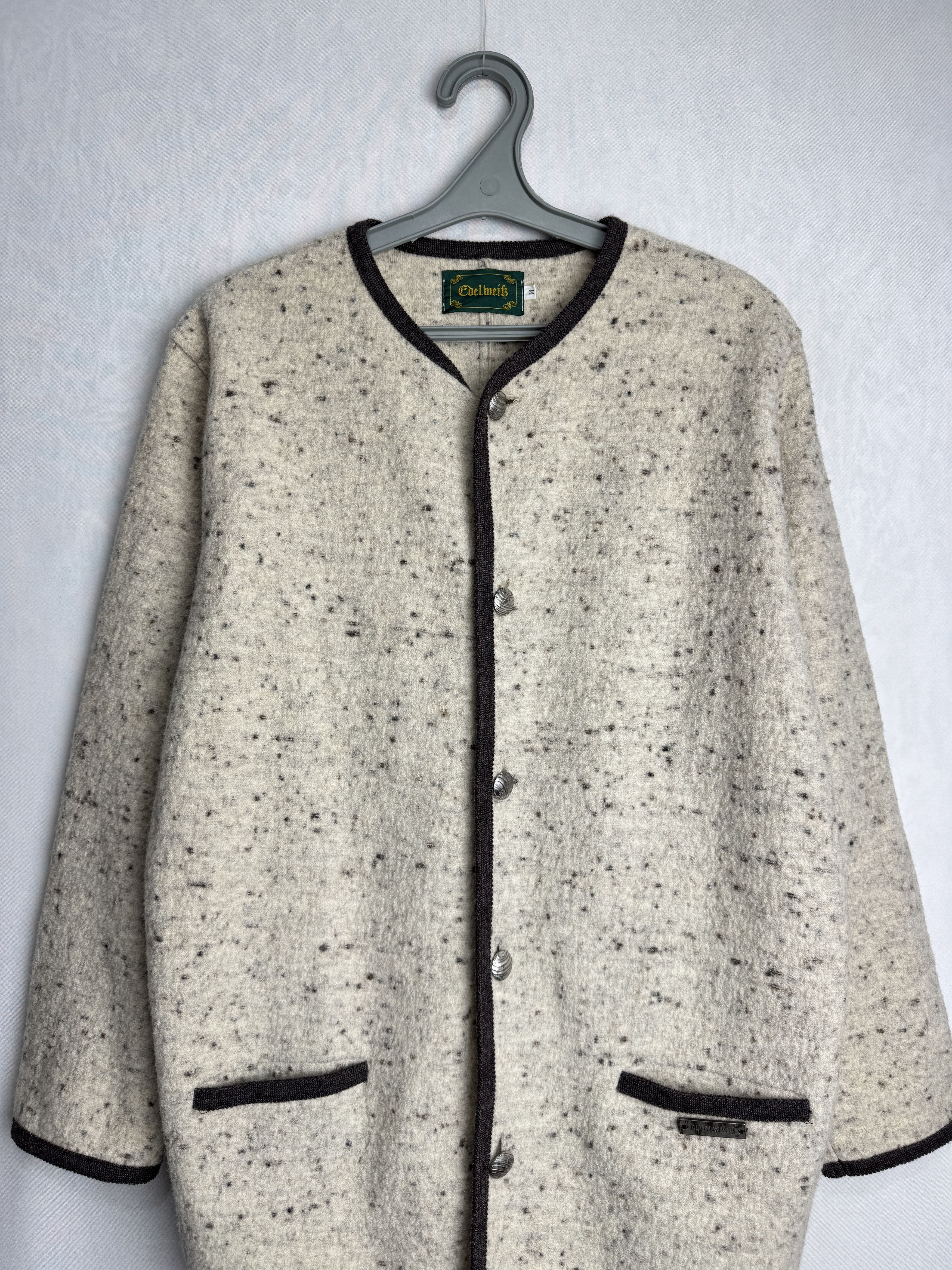 Other × Vintage EDELWEIß men’s boiled wool cardigan, made in Italy Size US M / EU 48-50 / 2 - 7 Thumbnail
