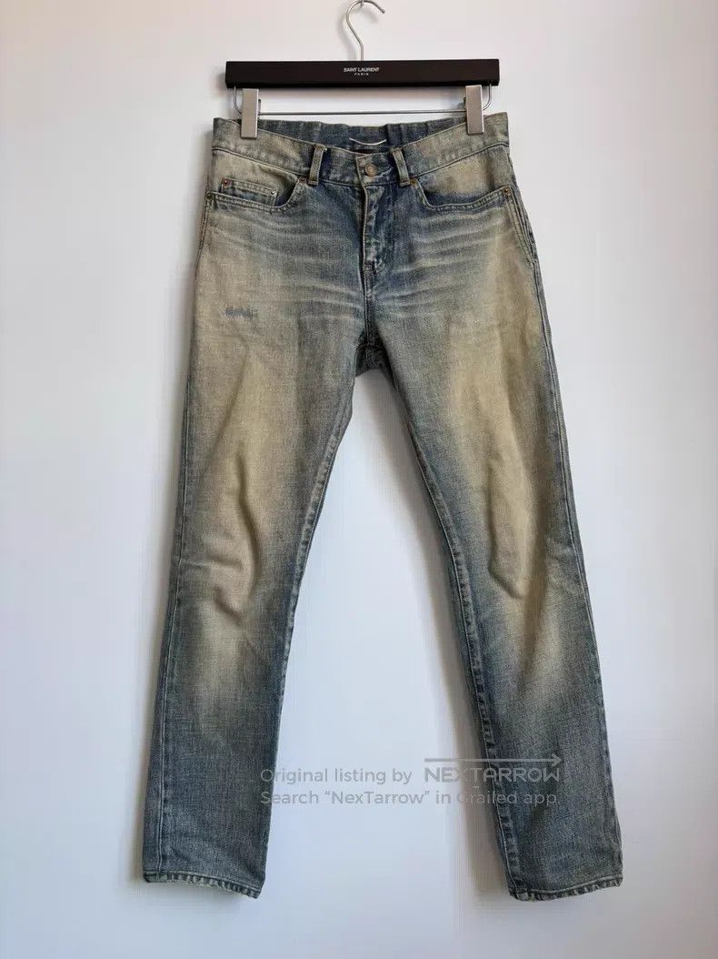 Saint Laurent Paris Saint Laurent Paris Blue Patch Denim Jeans i Size US 29 - 1 Thumbnail