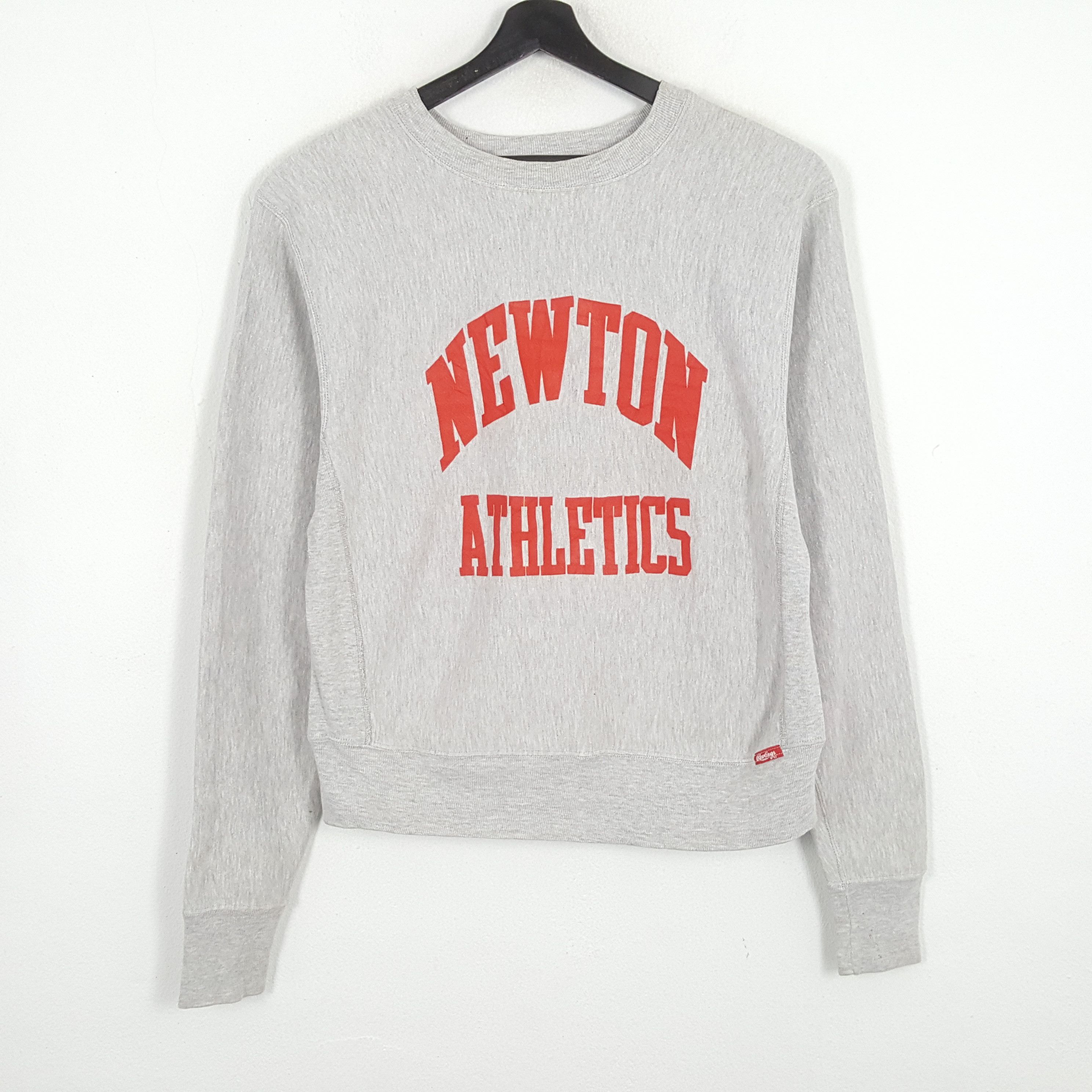 Vintage NEWTON ATHLETICS Spellout Design Vintage Sweatshirt Size US L / EU 52-54 / 3 - 1 Thumbnail