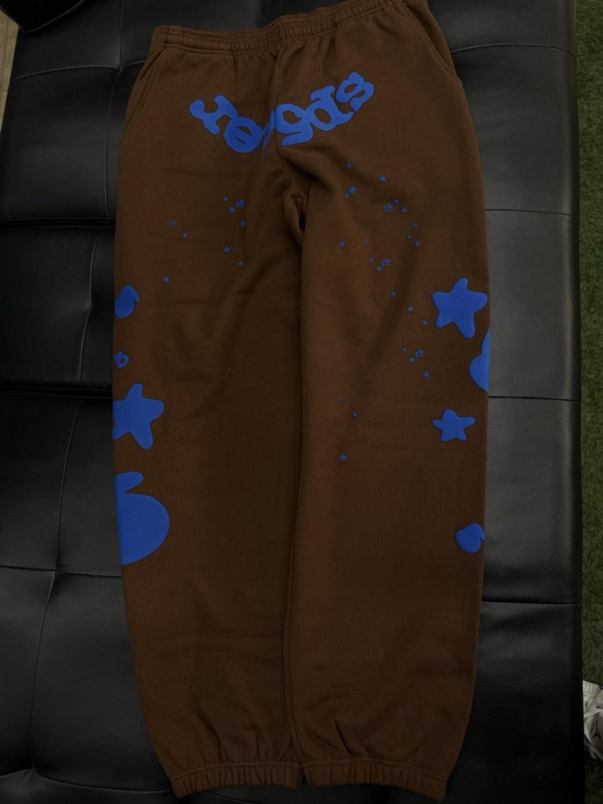 Other Size XL - Sp5der Worldwide Brown/Blue Sweats Authentic Size US 40 / EU 56 - 1 Thumbnail