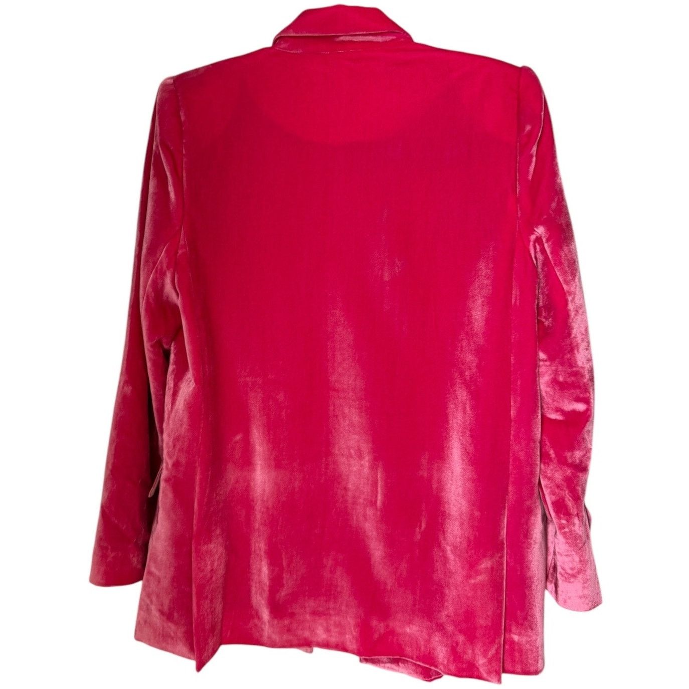 Kate Spade Kate Spade Pink Velvet Blazer open front barbiecore small Size S / US 4 / IT 40 - 3 Thumbnail
