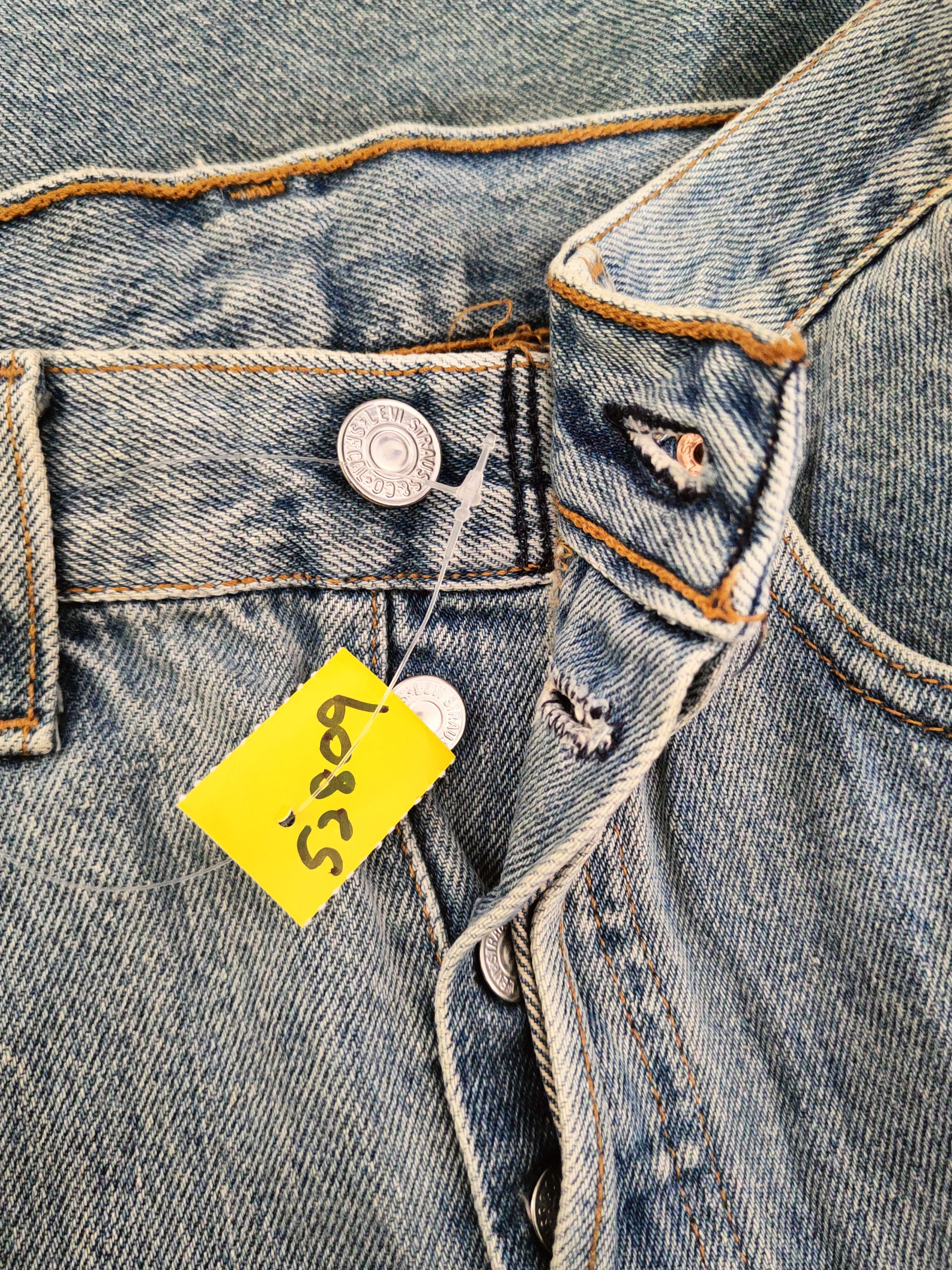 Levi's 501 Levi's Blue Distressed Ripped Jeans #S2809 Size US 31 - 18 Thumbnail