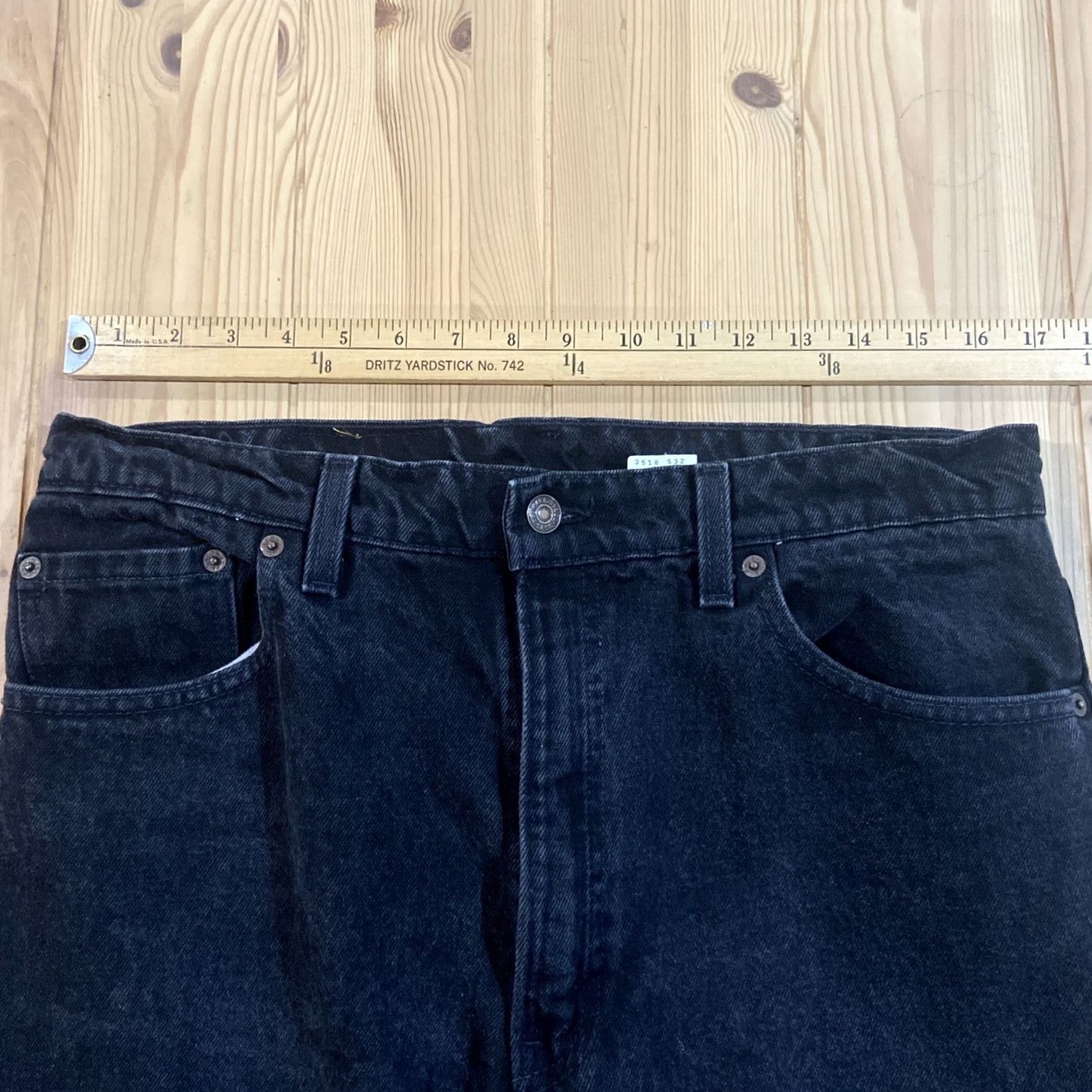 Levi's VINTAGE Levi's 550 Jeans Mens 36x36 Black 90s Made USA Denim Straight Relaxed 5-Pocket 36 Inseam mens Size US 36 / EU 52 - 5 Thumbnail