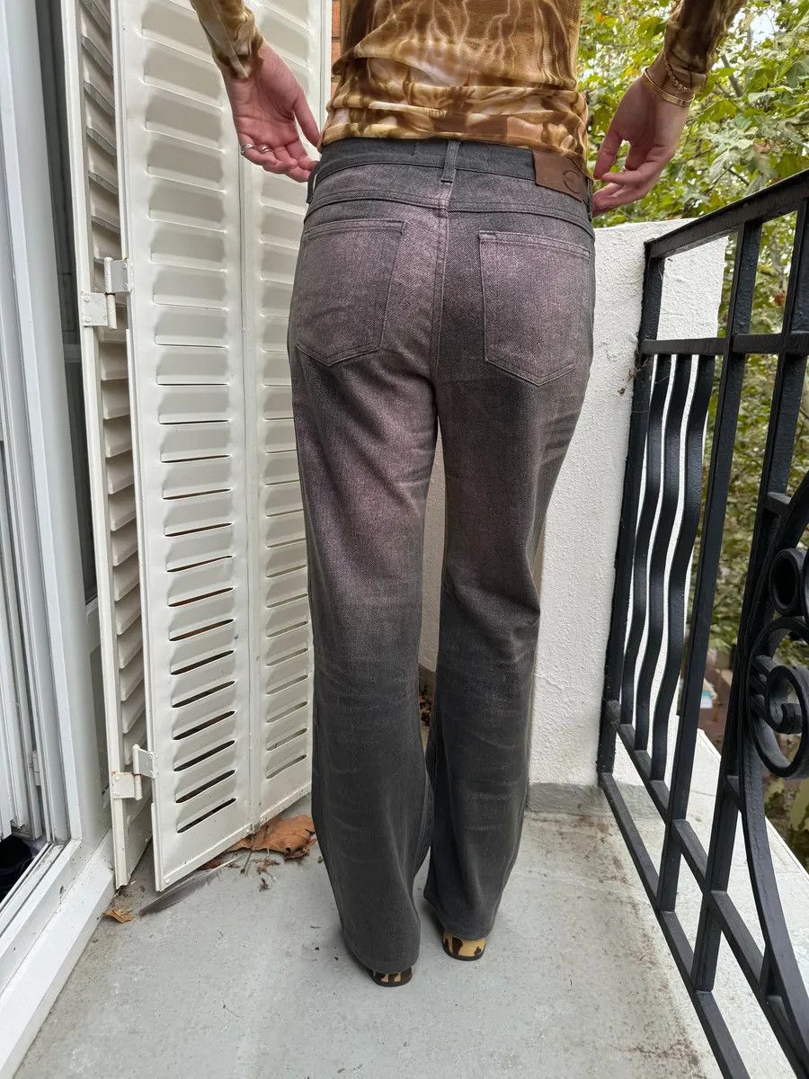 Just Cavalli SS2004 Cavalli Shadow Obscure Denim Pants Size US 30 / EU 46 - 3 Thumbnail