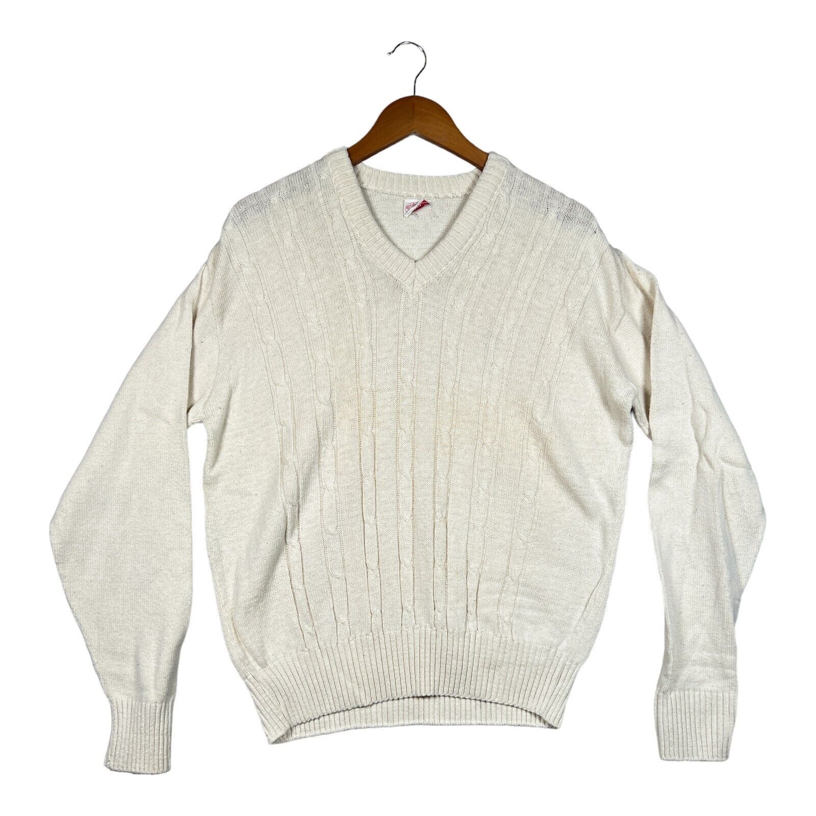 Brooks Brothers Brooks Brothers Cream Fair Isles Winter V Neck Sweater sz L Size US L / EU 52-54 / 3 - 1 Thumbnail