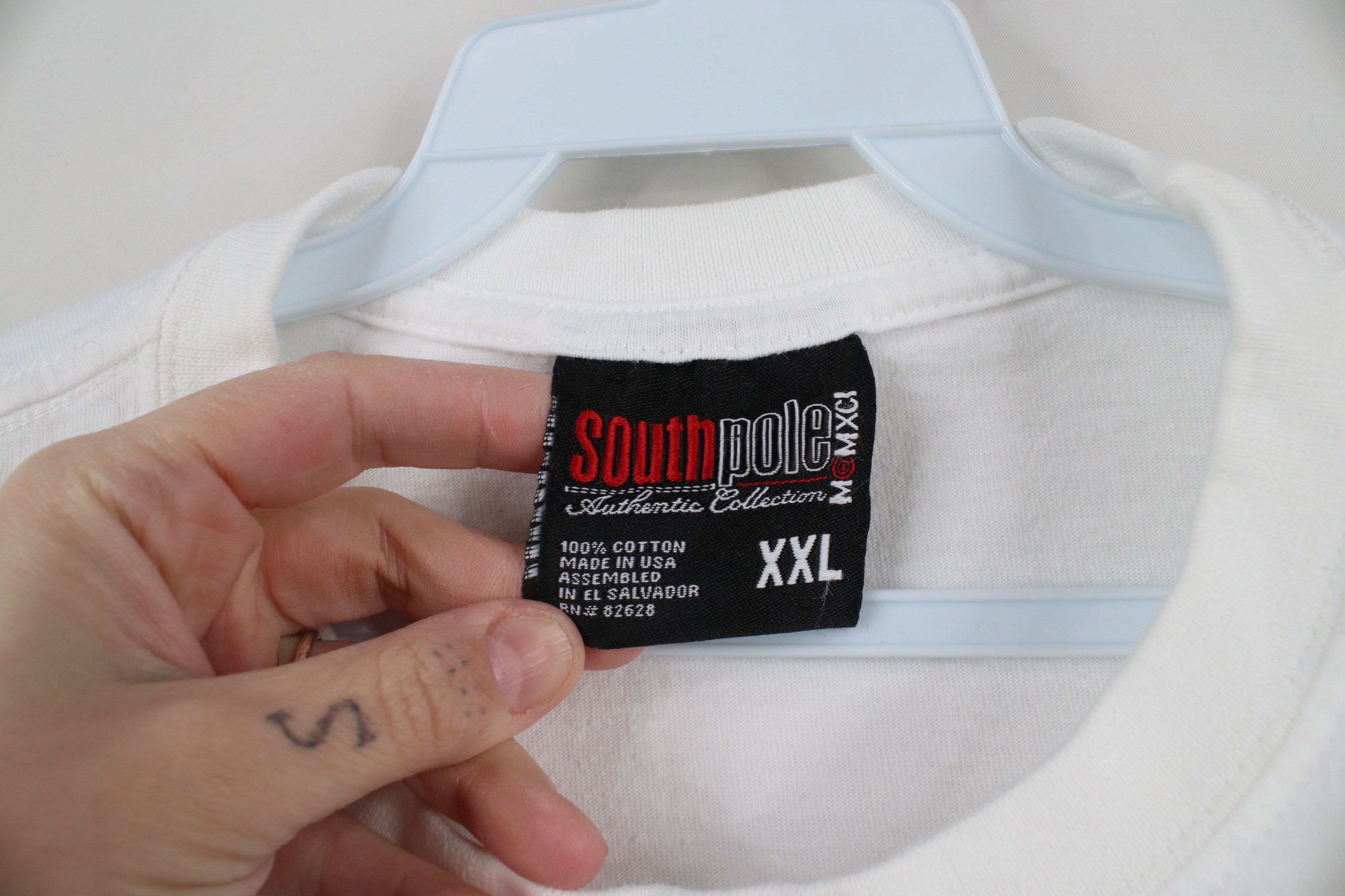 Southpole × Vintage Vintage Y2K Southpole Spell Track and Field Hip Hop T-Shirt Size US XXL / EU 58 / 5 - 7 Thumbnail