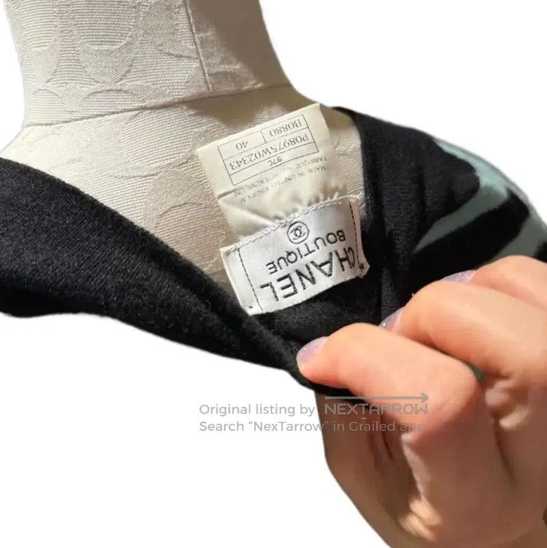 Chanel Chanel Oversized Color-Blocked Cashmere Cardigan . Size M / US 6-8 / IT 42-44 - 7 Thumbnail