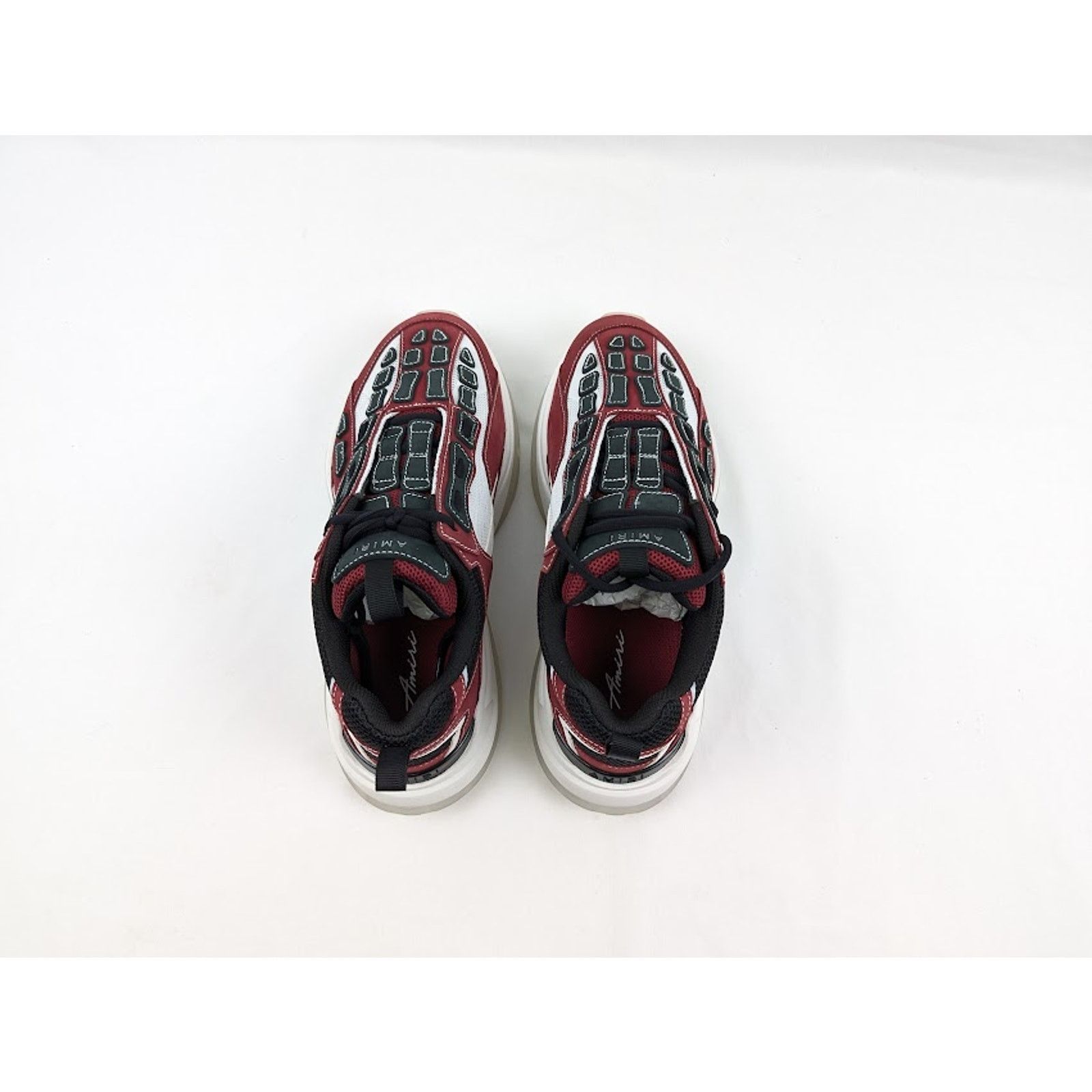 Amiri o1rshd1 Q:2 / Bone Runner Low-Top Sneakers in Deep Red Size US 13 / EU 46 - 8 Thumbnail