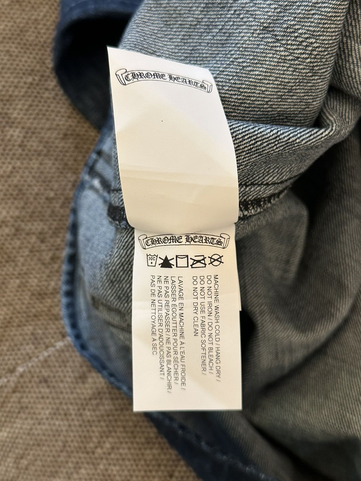 Chrome Hearts CHROME HEARTS DENIM PATCH WORK DOG JACKET Size US L / EU 52-54 / 3 - 8 Thumbnail