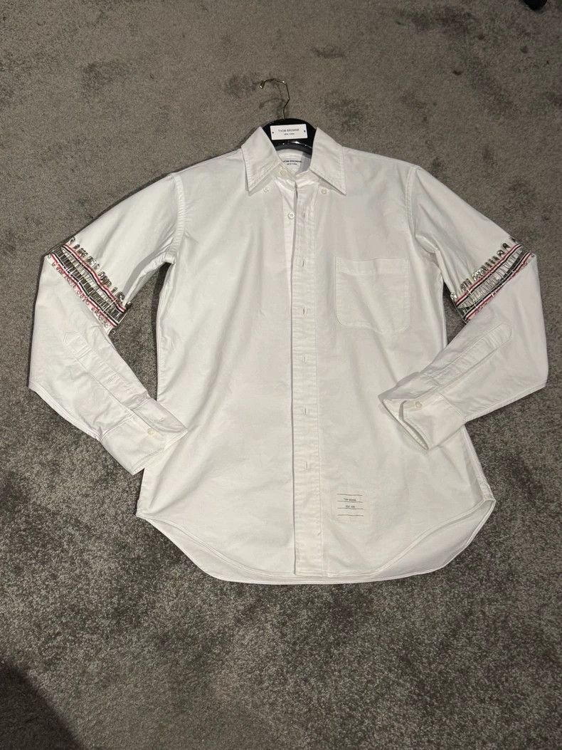 Thom Browne Thom Browne size2 Arm pin shirt-white Size US M / EU 48-50 / 2 - 6 Thumbnail