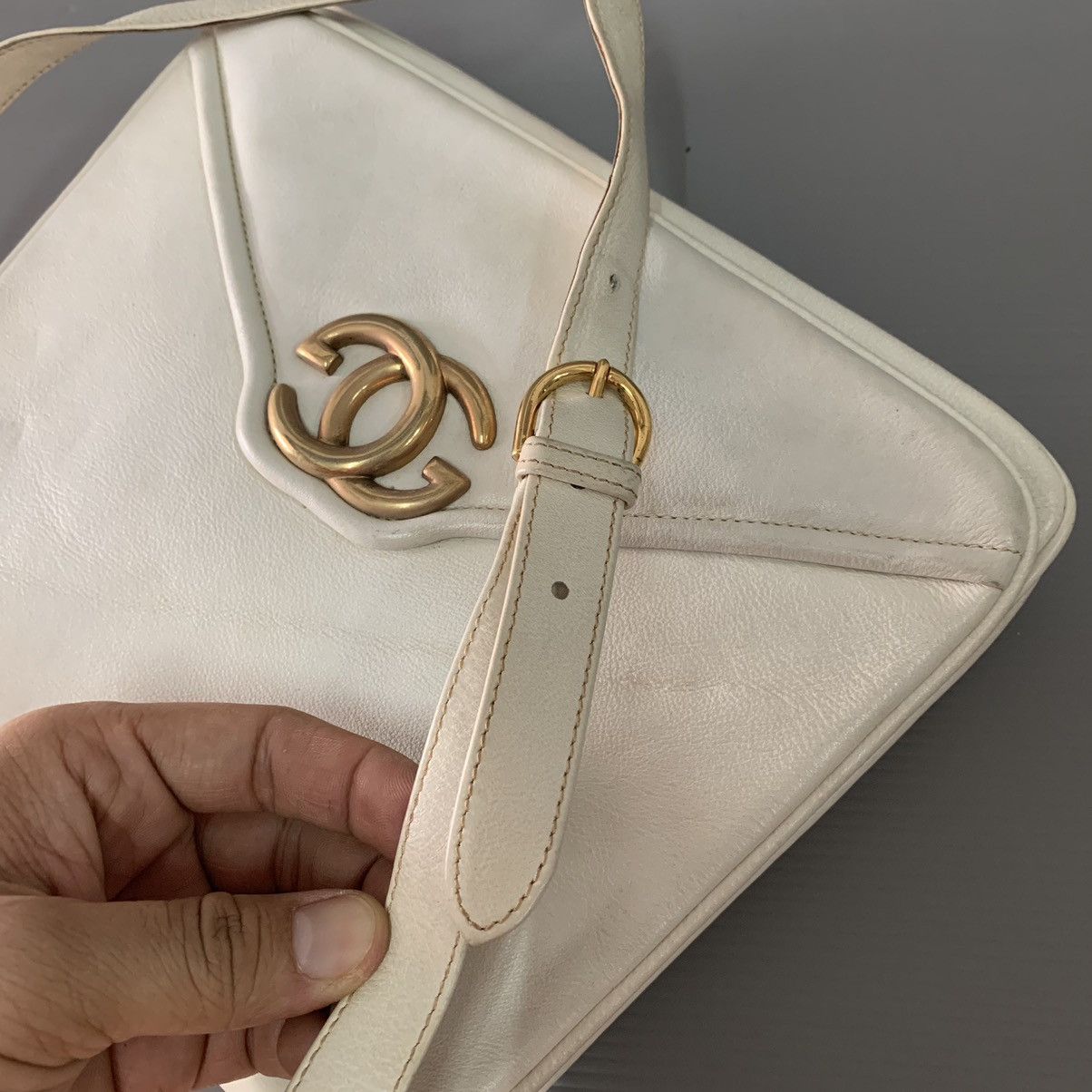 Gucci Gucci GG White Leather Shoulder Limited Bag Size ONE SIZE - 18 Thumbnail