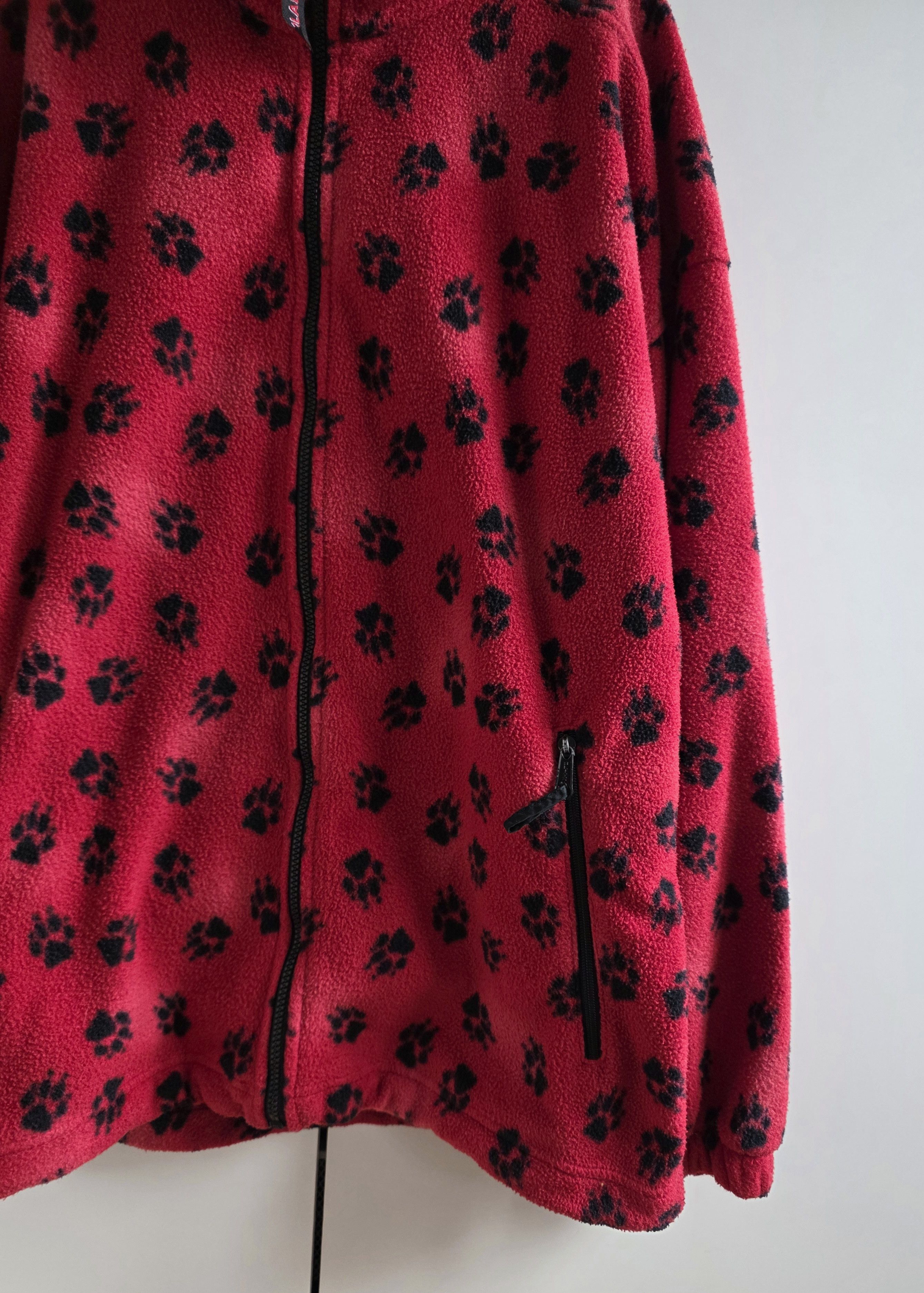 Jack Wolfskin Jack Wolfskin polar vintage xxl red Fleece paw print Size US XXL / EU 58 / 5 - 6 Thumbnail