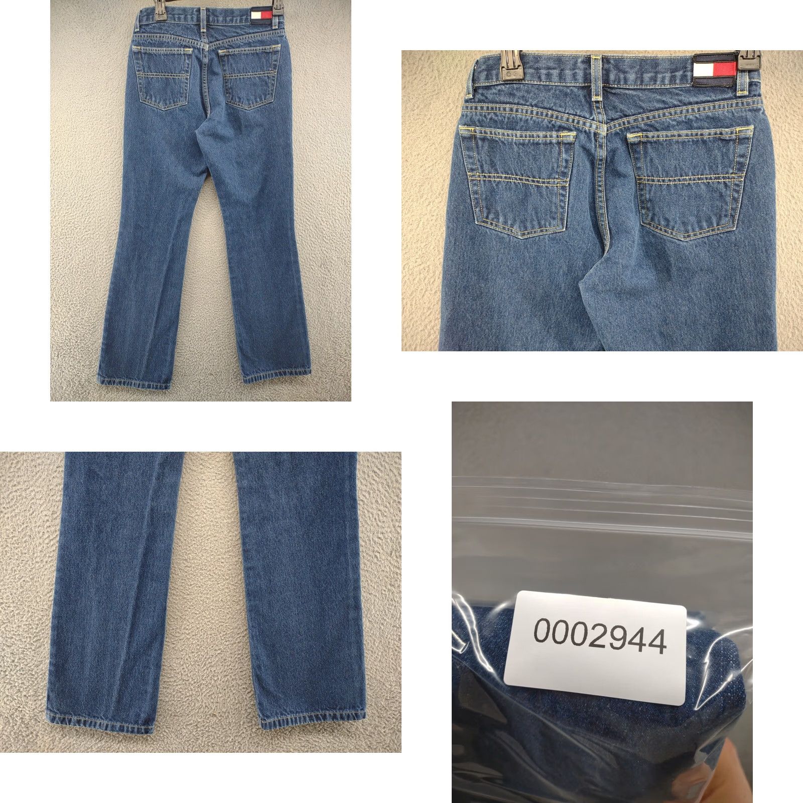 Tommy Hilfiger TOMMY HILFIGER Tommy Jeans Straight Leg Dark Junior Women’s Size 7 Jeans Denim Blue 90s Vintage Female Mens Girls Boys Not applicable Size 28" / US 6 / IT 42 - 8 Thumbnail