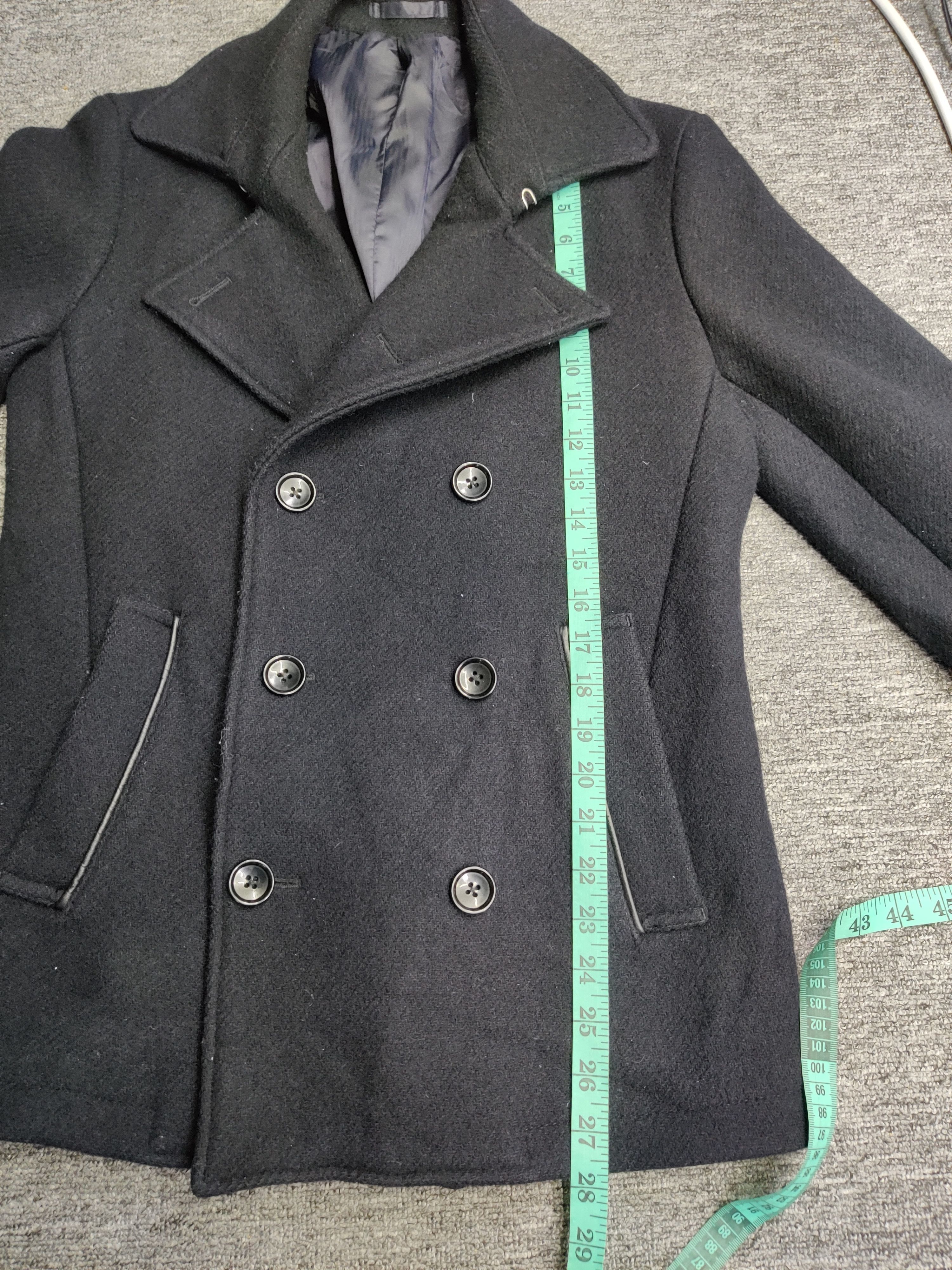 Tornado Mart Zero By Tornado Mart Wool Double Breasted Coat Size US M / EU 48-50 / 2 - 16 Thumbnail
