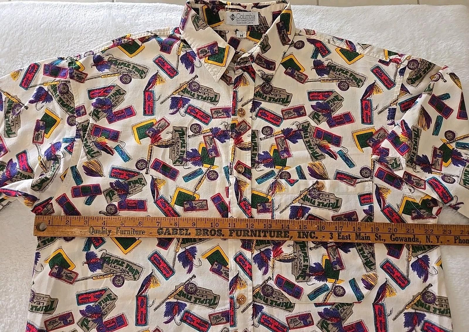 Columbia Columbia Mens Fishing Shirt Sz M Short Sleeve Hook & Rod Size US M / EU 48-50 / 2 - 5 Thumbnail
