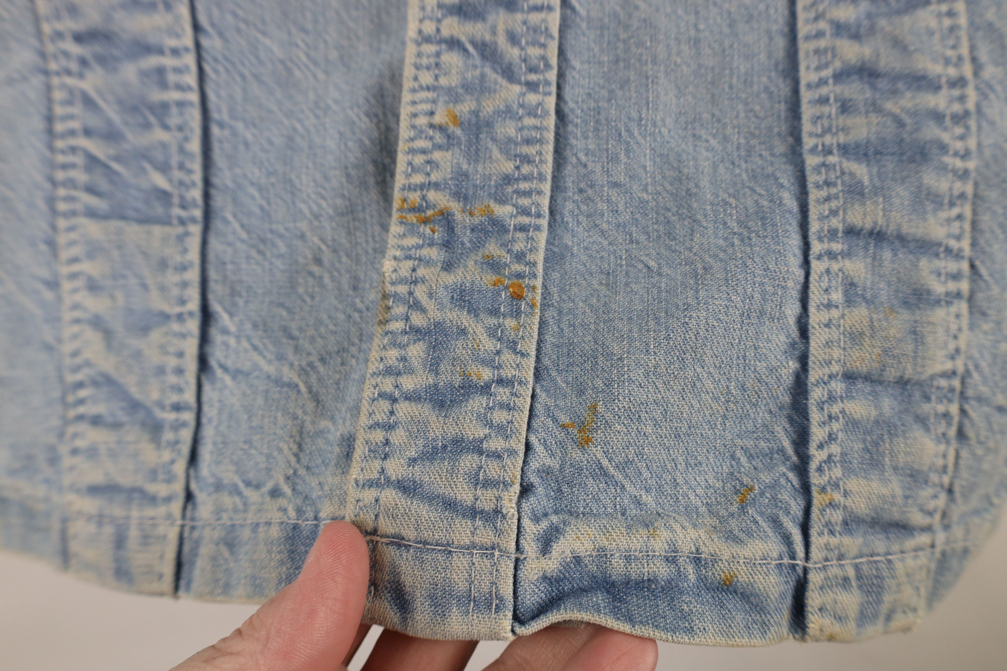 Vintage Vintage 50s 60s Streetwear Denim Button Shirt Jacket USA Size M / US 6-8 / IT 42-44 - 8 Thumbnail