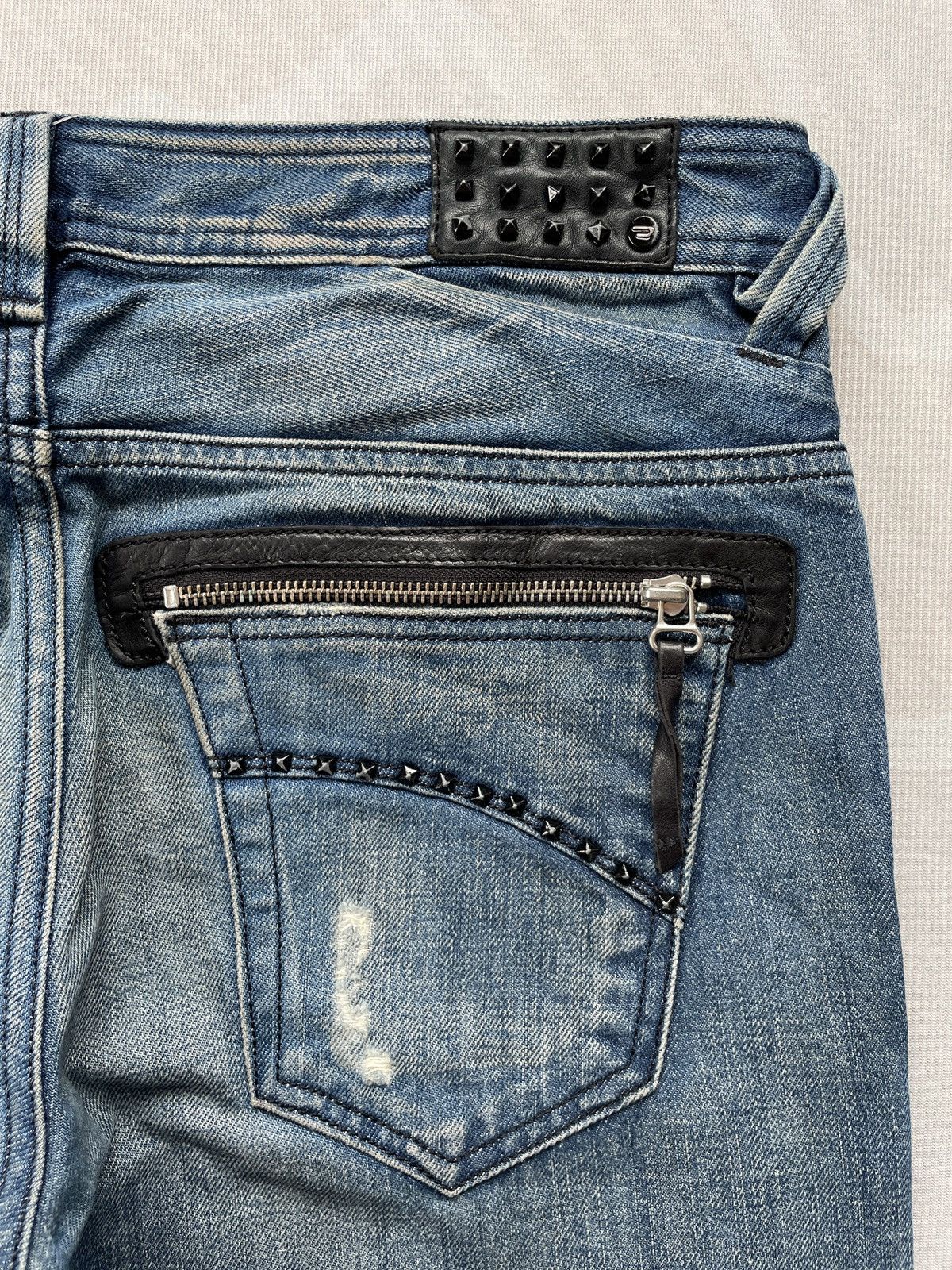 Diesel Diesel Slammer Stud Denim (P108) Size US 34 / EU 50 - 8 Thumbnail